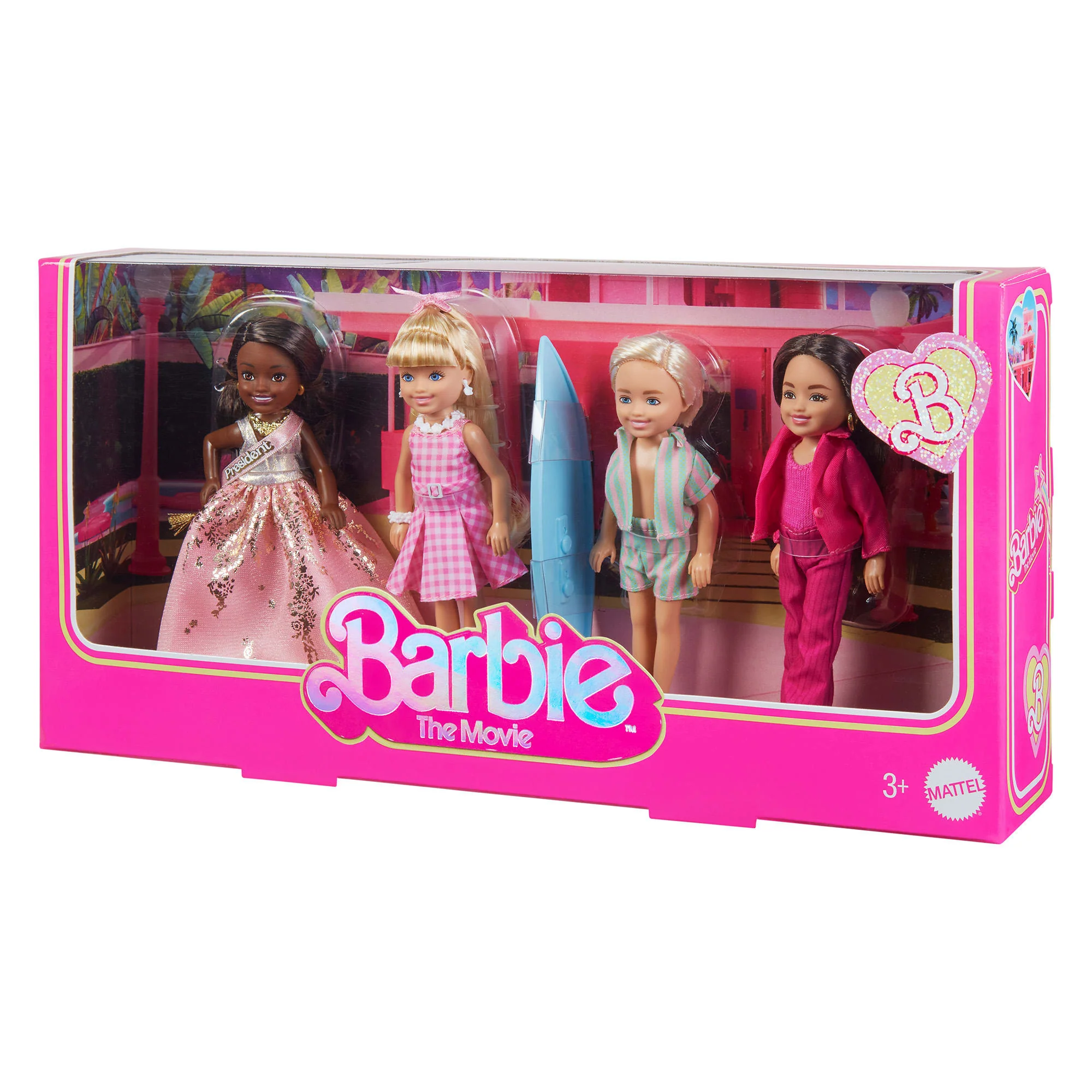 Mattel Creations Barbie The Movie Chelsea Small Doll 4-Pack