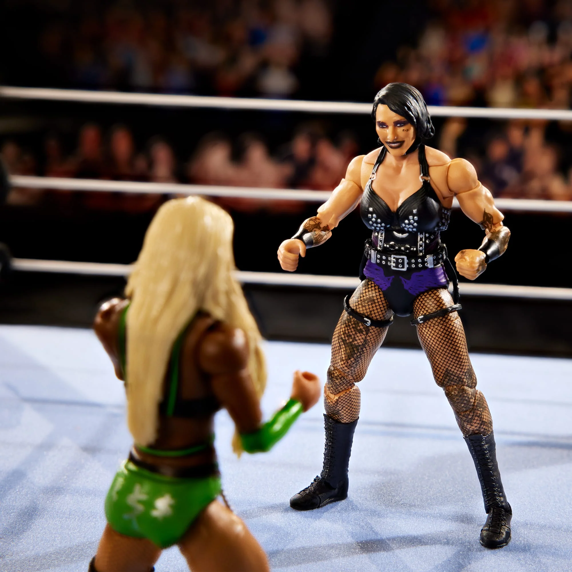 Mattel Creations WWE Ultimate Edition RAW Ring and WWE Superstar Rhea Ripley Figure