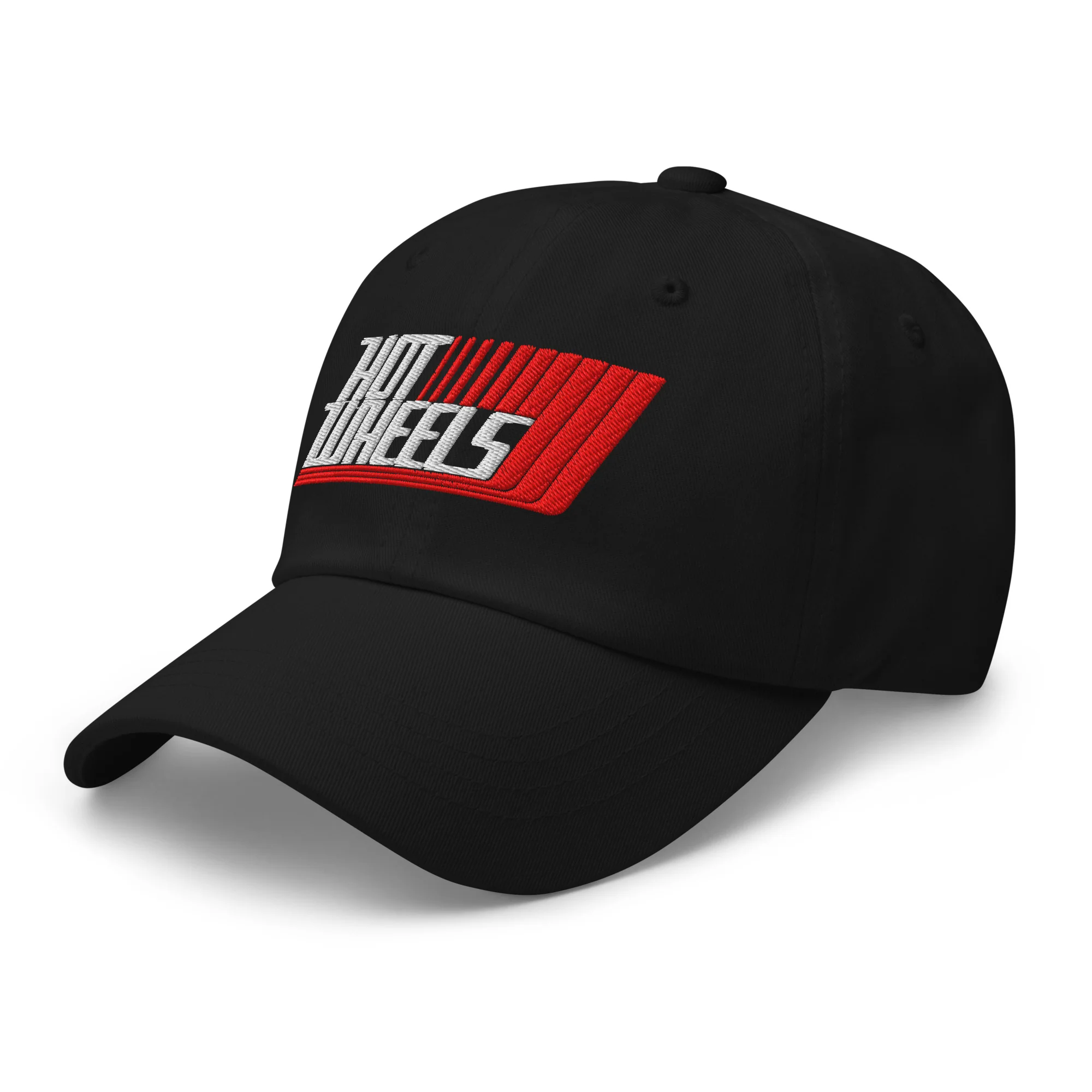 Mattel Creations Hot Wheels Racing Logo Black Dad Hat