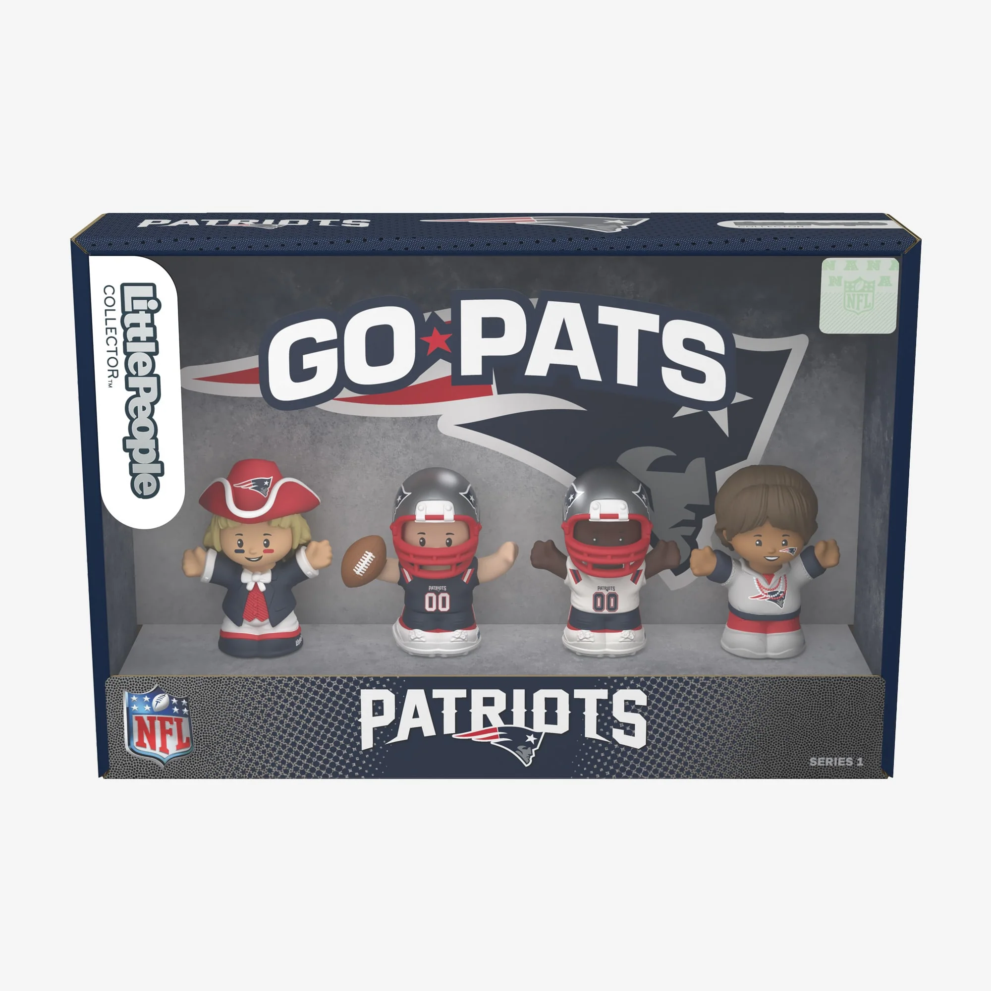 Mattel Creations Little People Collector x NFL New England Patriots Set