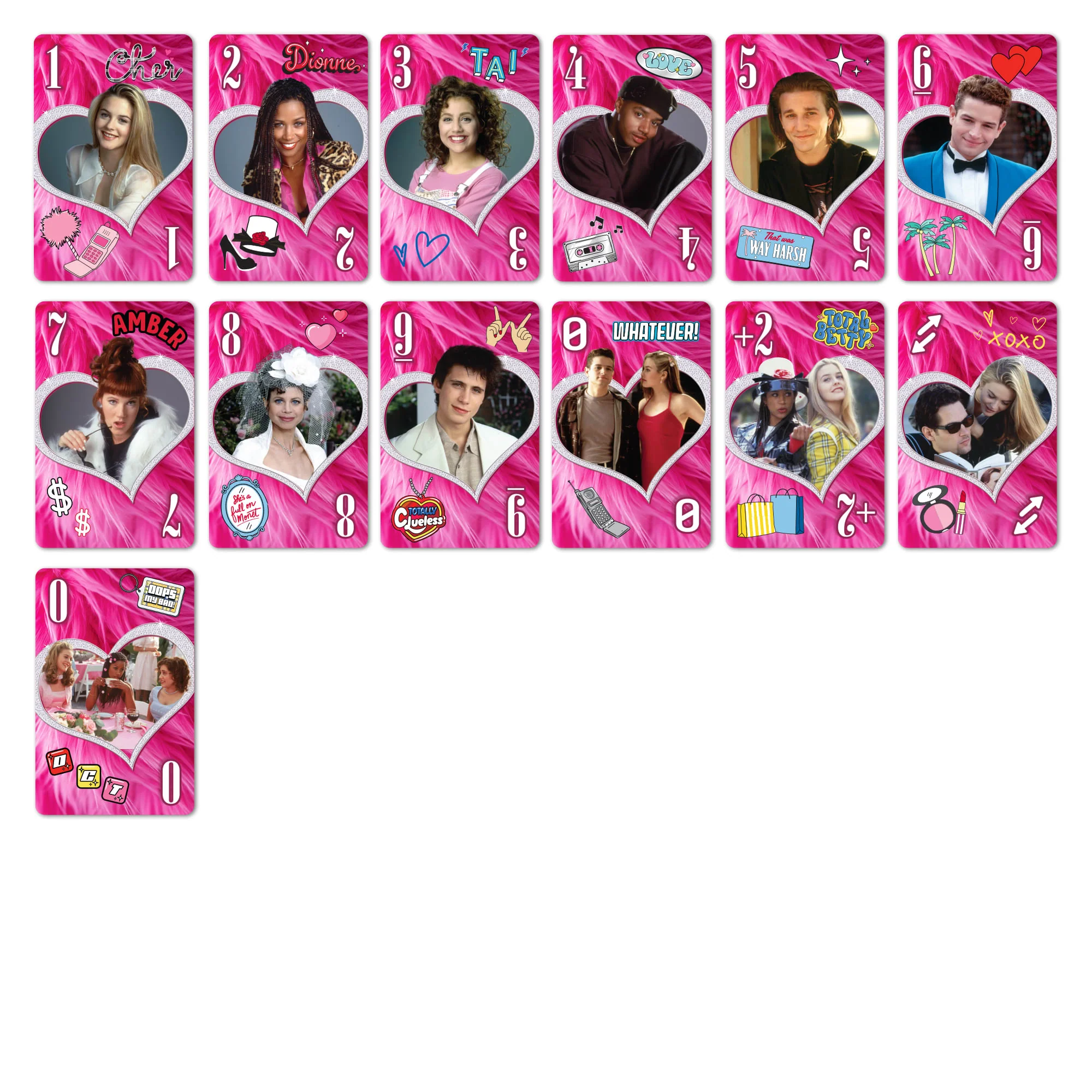 Mattel Creations UNO Fandom x Clueless 30th Anniversary Deck