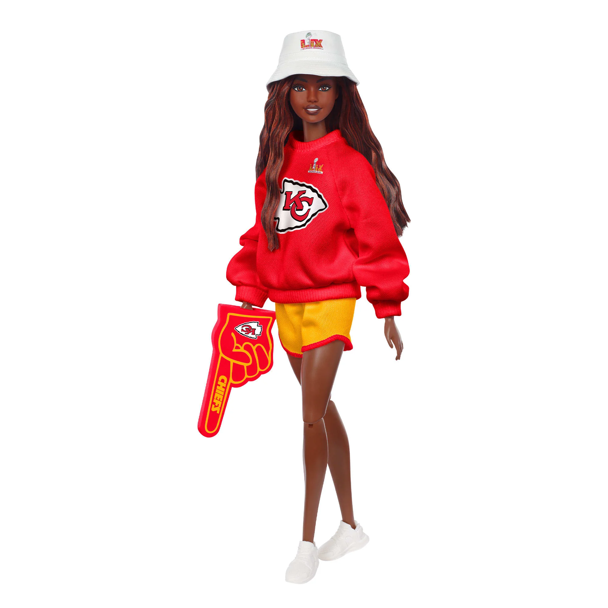 Mattel Creations Barbie x Super Bowl Chiefs Doll 1