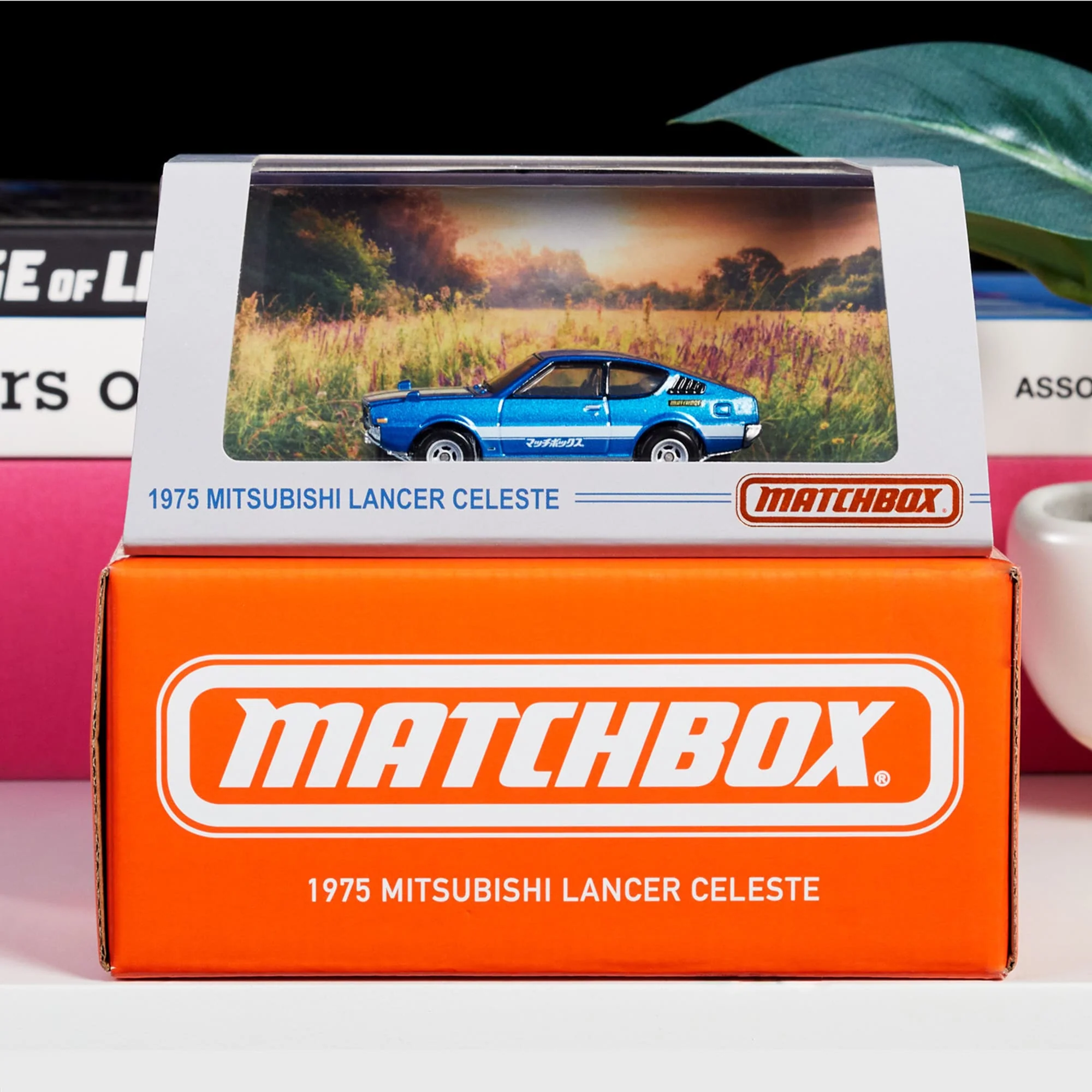 Mattel Creations Matchbox 1975 Mitsubishi Lancer Celeste