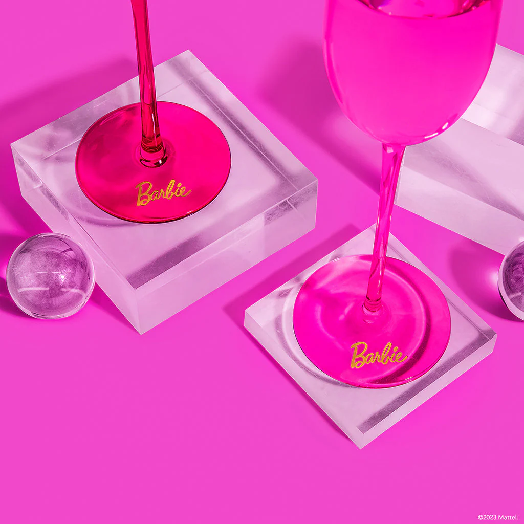 Mattel Creations Barbie™ X Dragon Glassware® Champagne Flutes