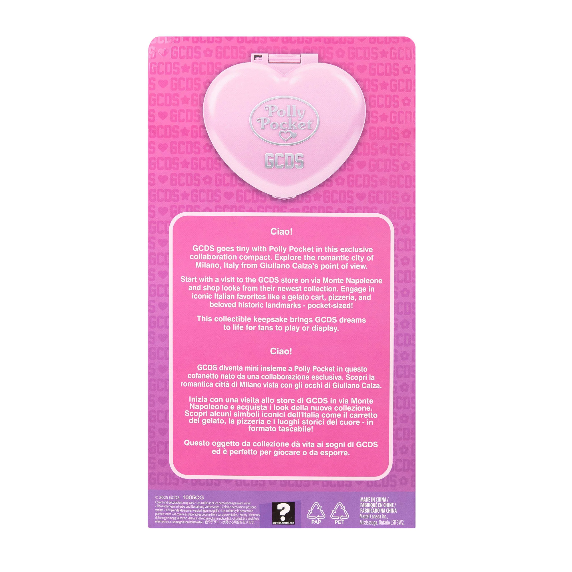 Mattel Creations Polly Pocket x GCDS Compact