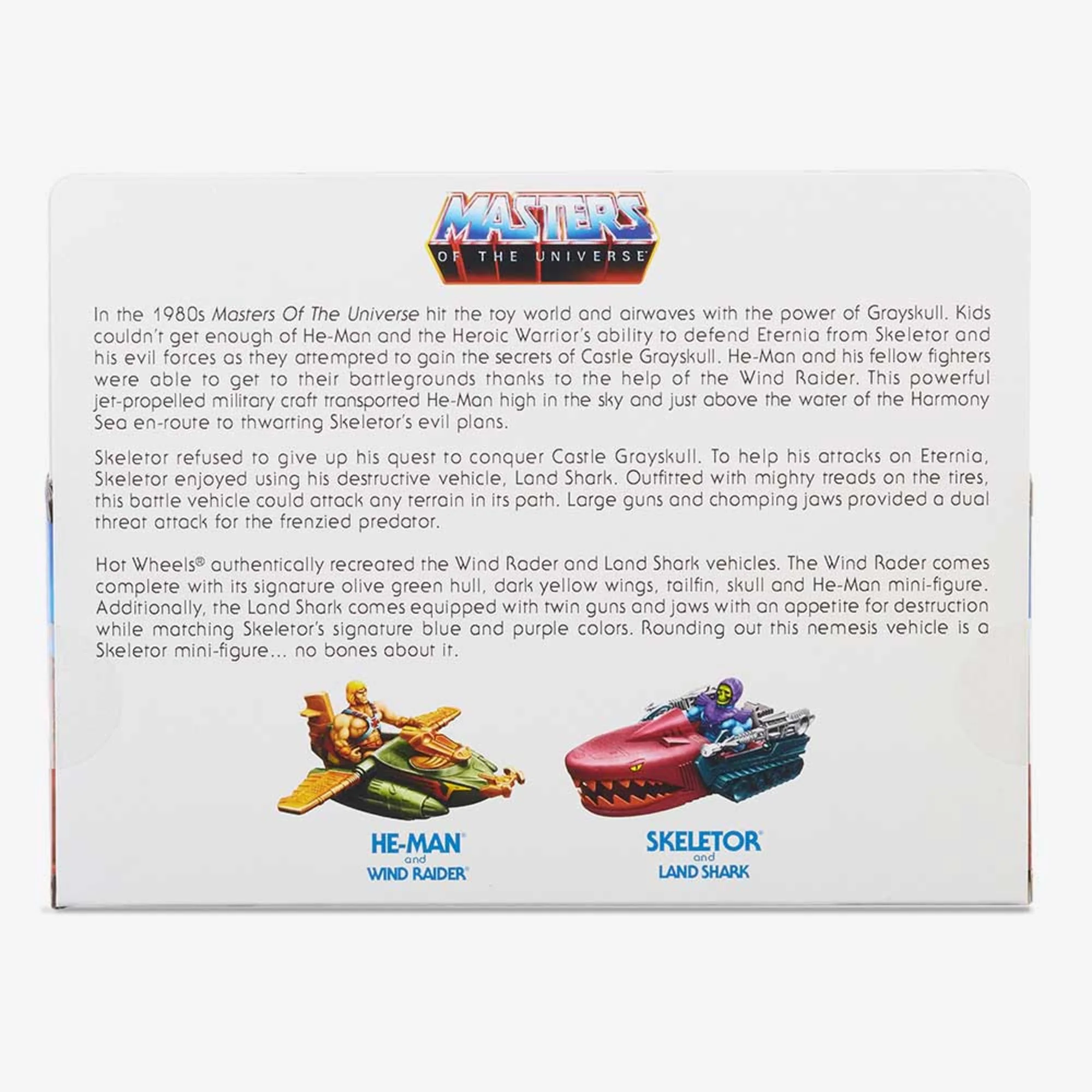 Mattel Creations Hot Wheels Masters of the Universe Wind Raider vs. Land Shark