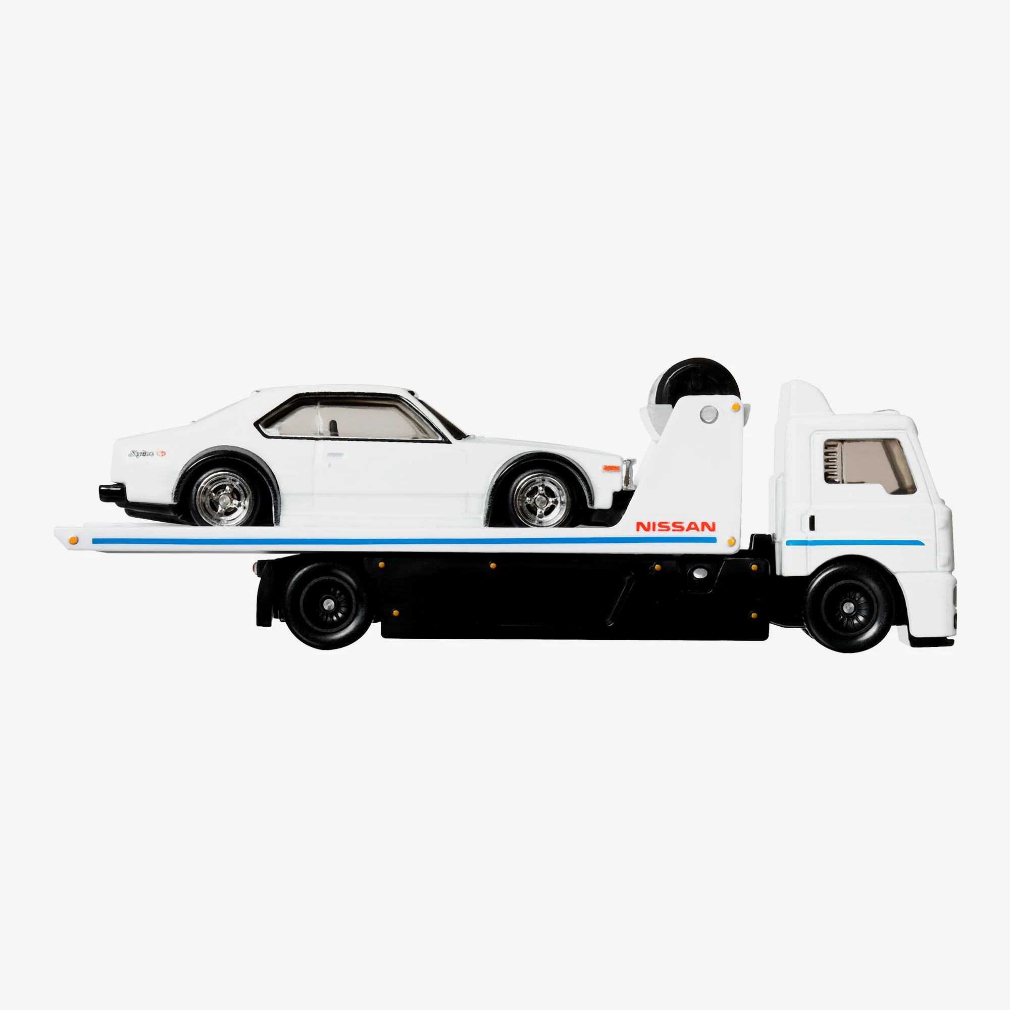 Mattel Creations Hot Wheels Premium Collector Set, 3 Nissan Skyline Cars & 1 Transporter