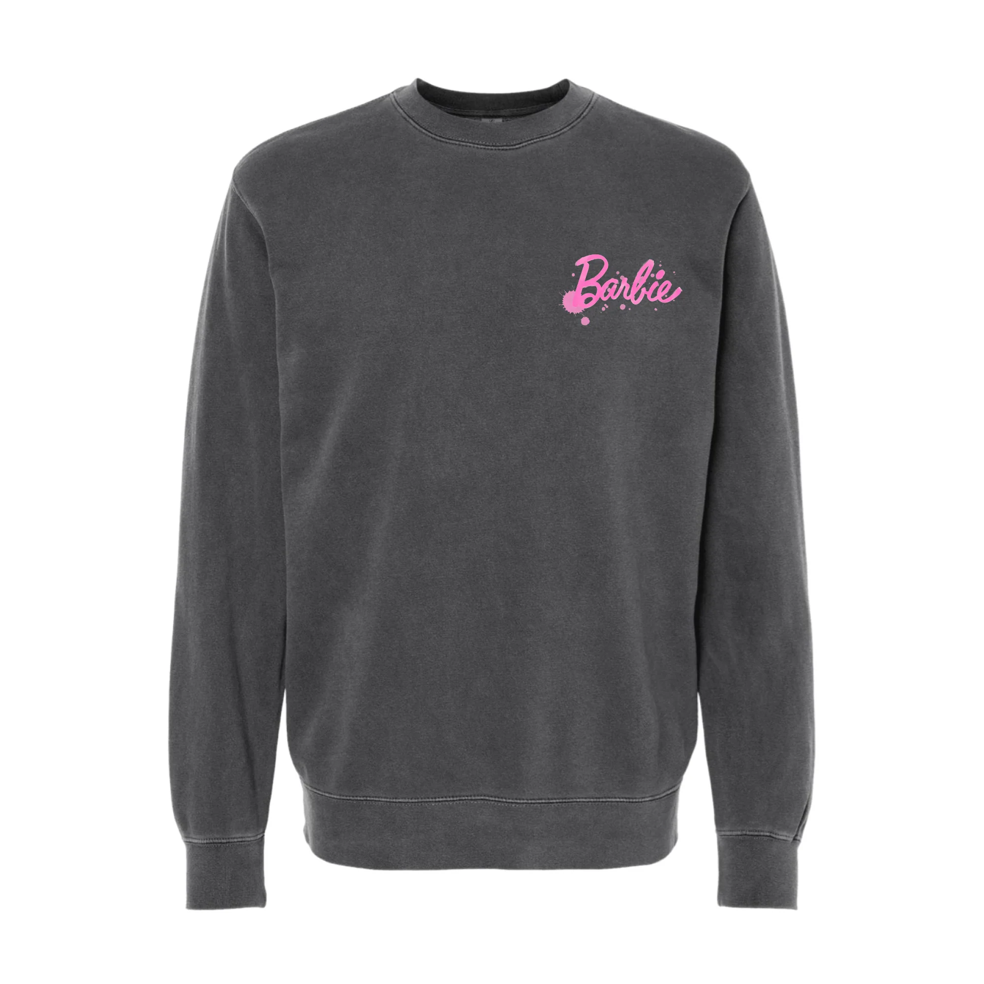 Mattel Creations Barbie Style Icon Washed Black Sweatshirt