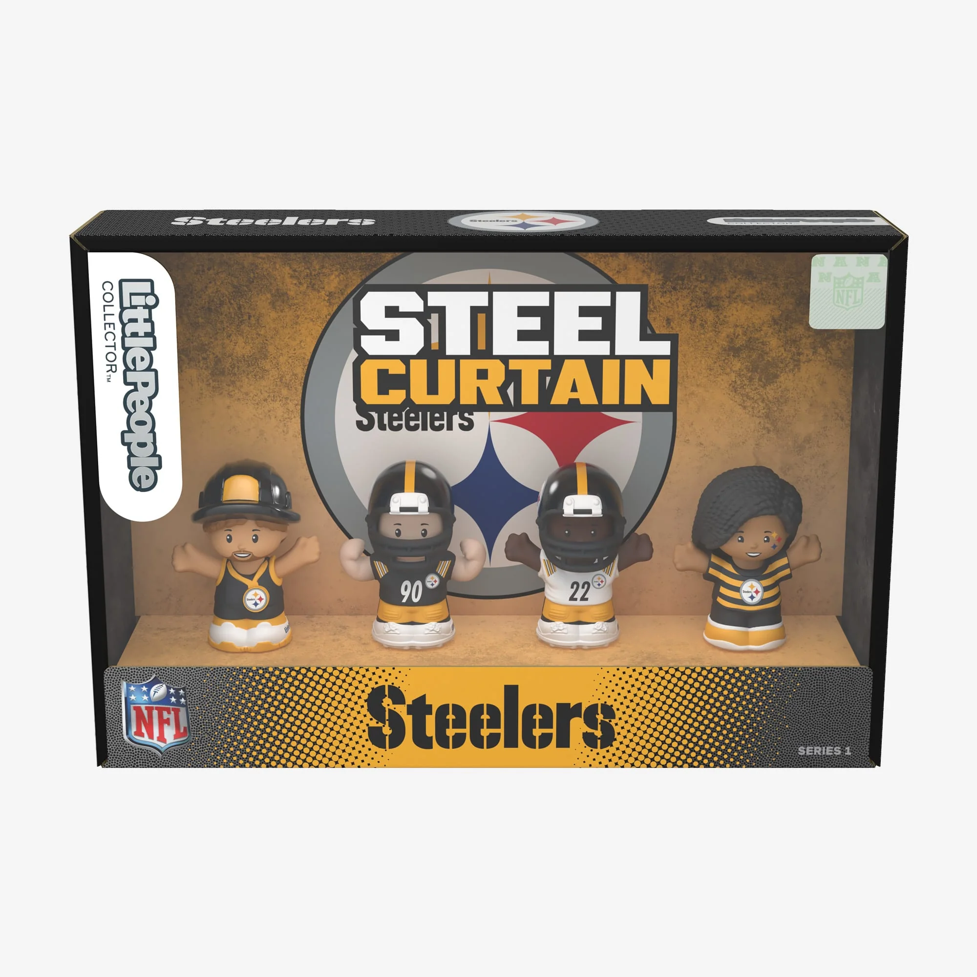 Mattel Creations Little People Collector x NFL Pittsburgh Steelers Set