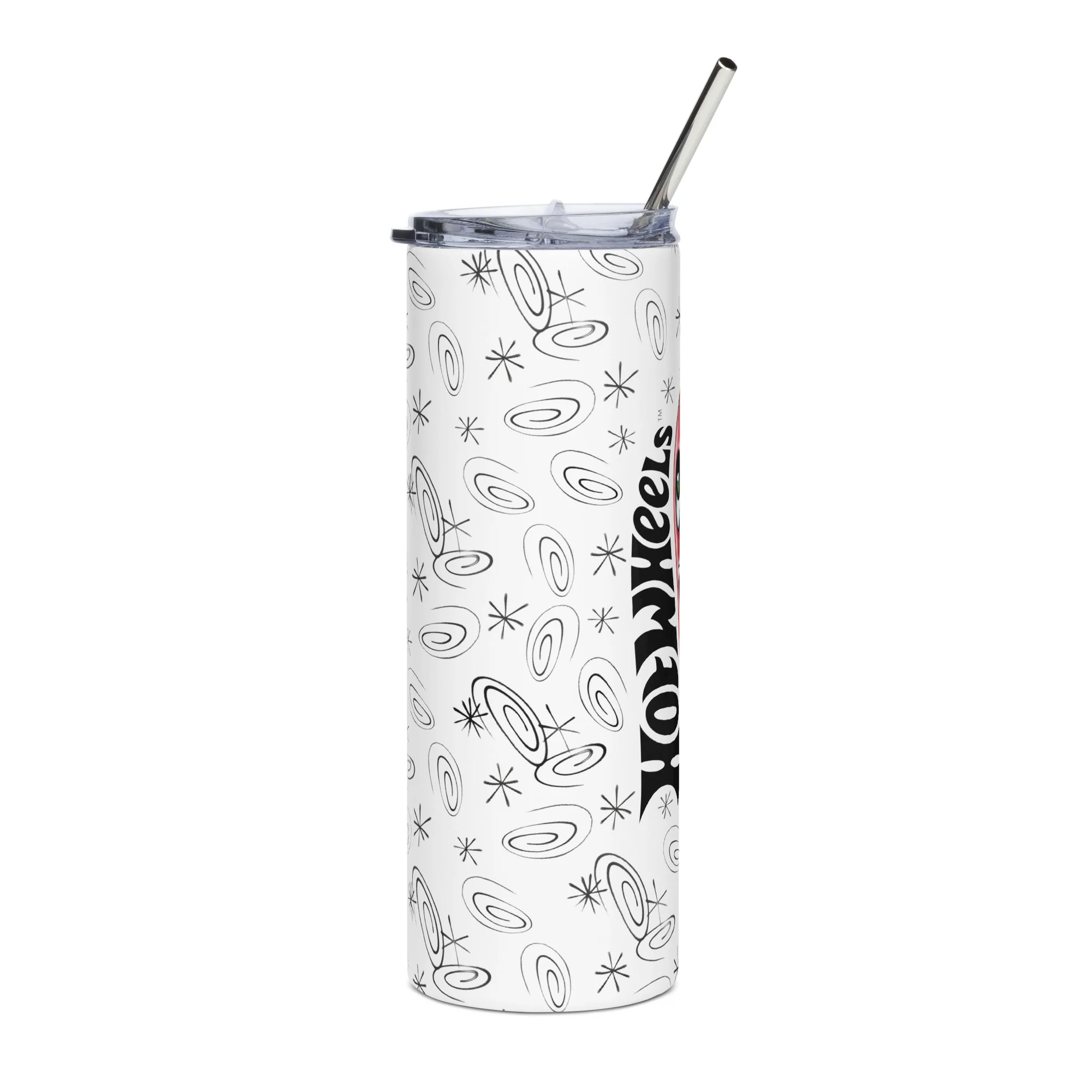 Mattel Creations Hot Wheels x Kenny Scharf White Tumbler