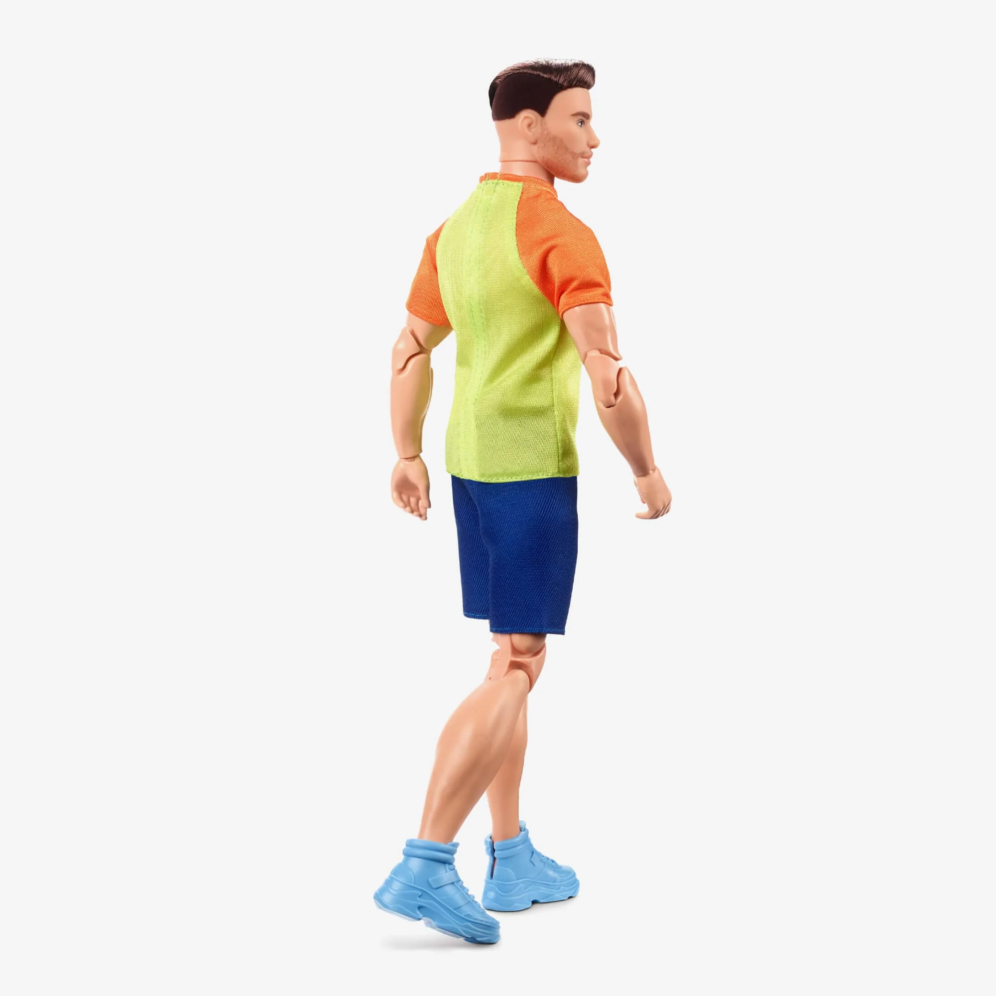 Mattel Creations Barbie Looks Ken Doll (Buff Body, Curly Brunette Hair)