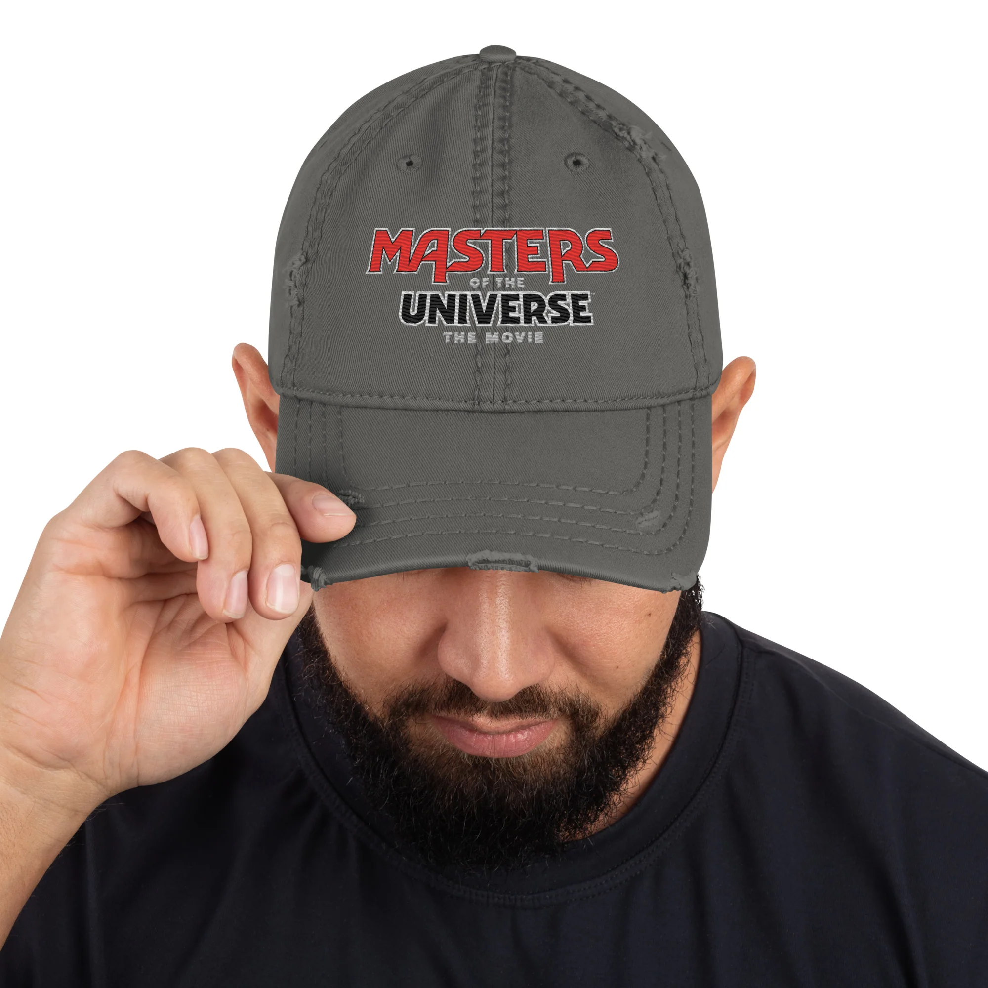 Mattel Creations Masters of the Universe The Movie Logo Grey Dad Hat