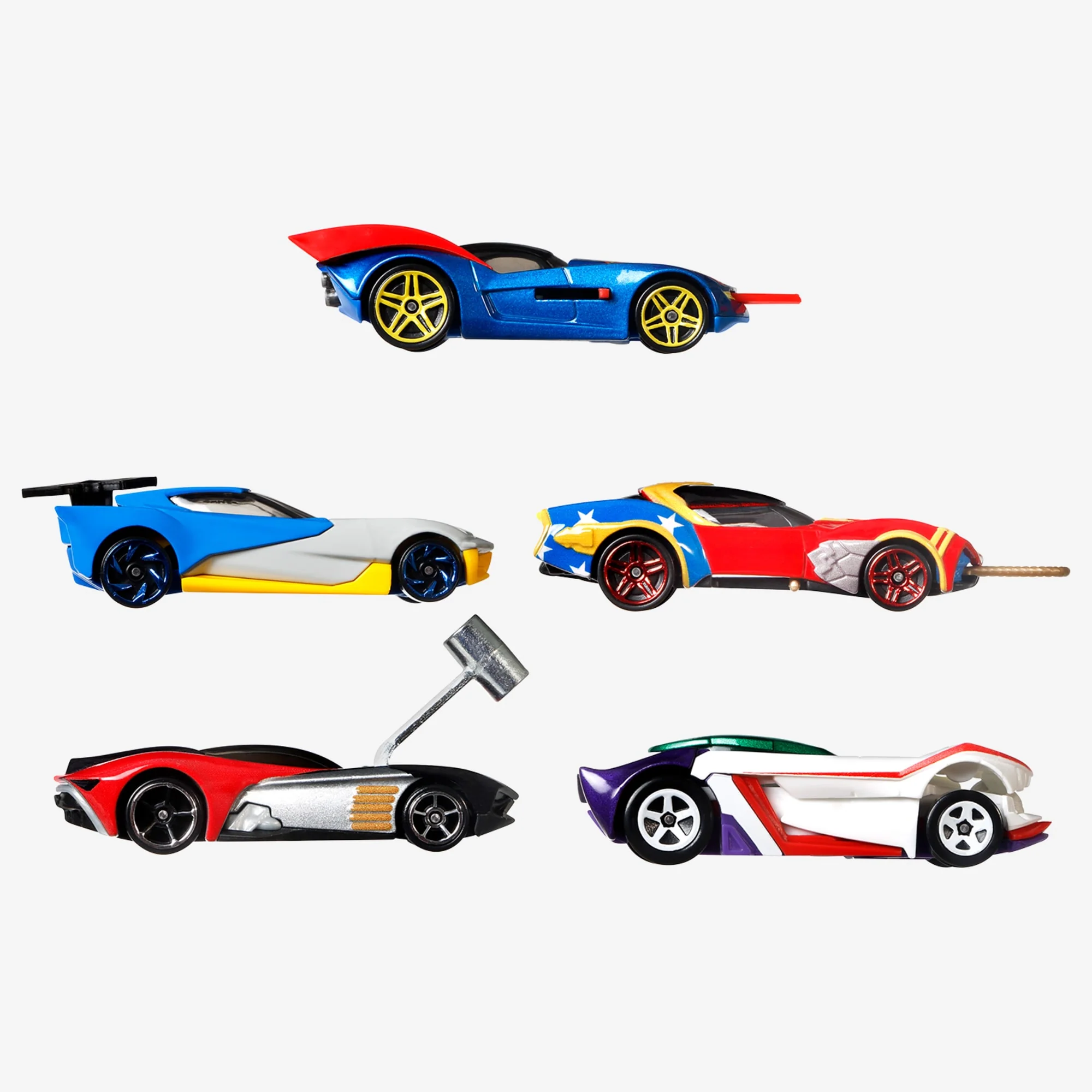 Mattel Creations Hot Wheels DC Character Car 5-Pack