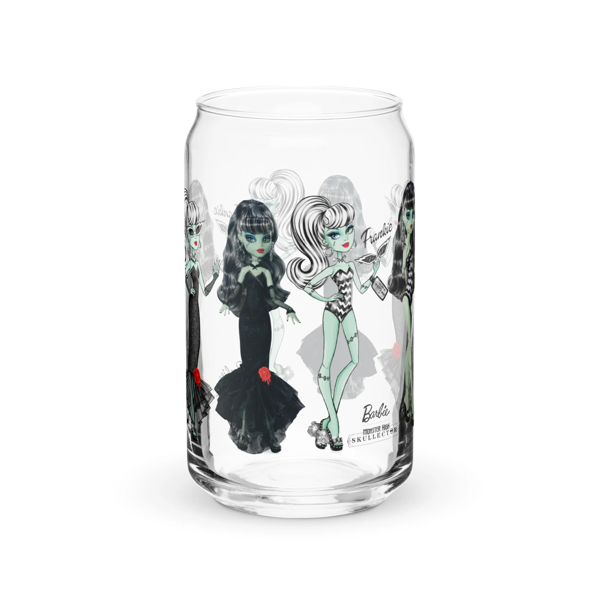 Mattel Creations Monster High Barbie Frankie Barbie Clear Glass