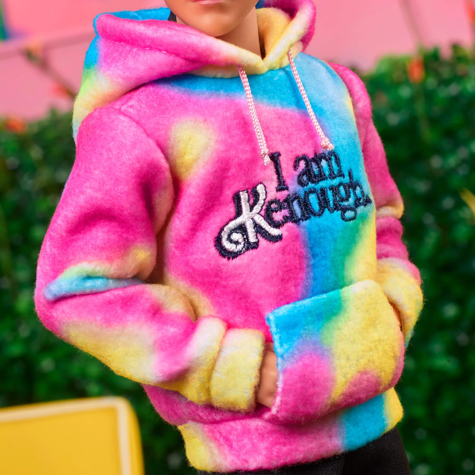 Mattel Creations Ken Doll Wearing “I Am Kenough” Hoodie – Barbie The Movie