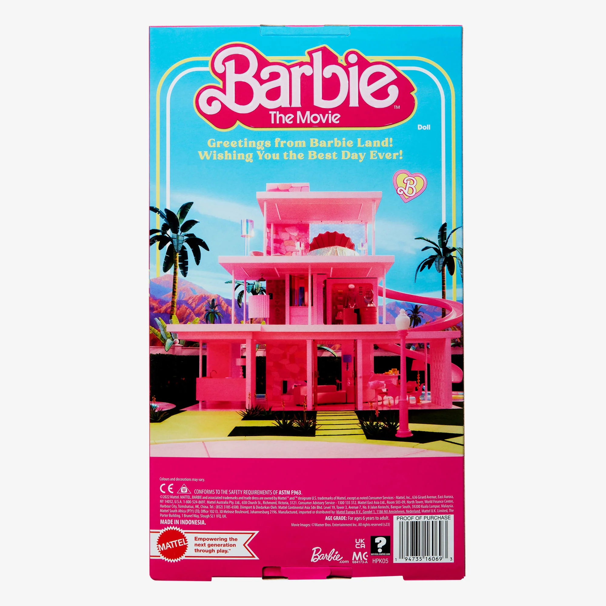 Mattel Creations President Barbie in Pink and Gold Dress – Barbie The Movie