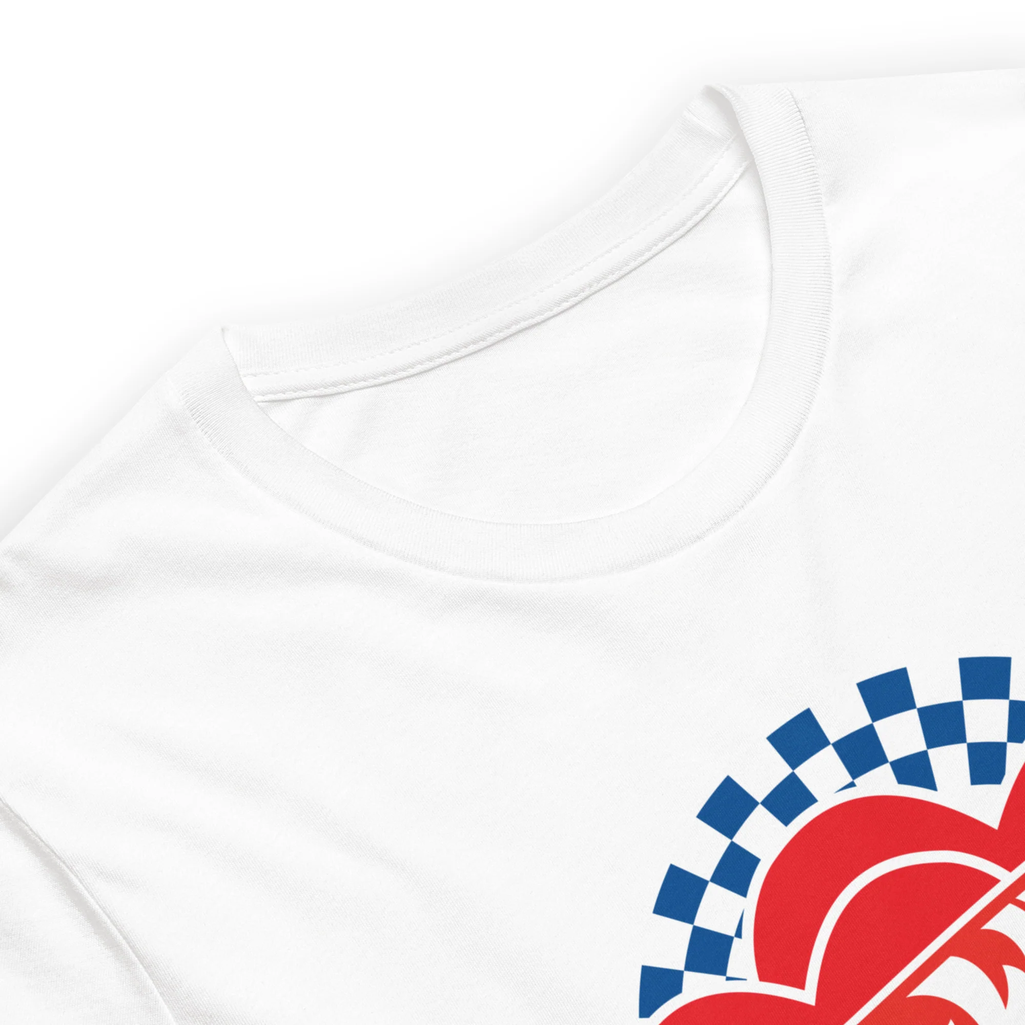 Mattel Creations Hot Wheels Checkered Hearts T-Shirt