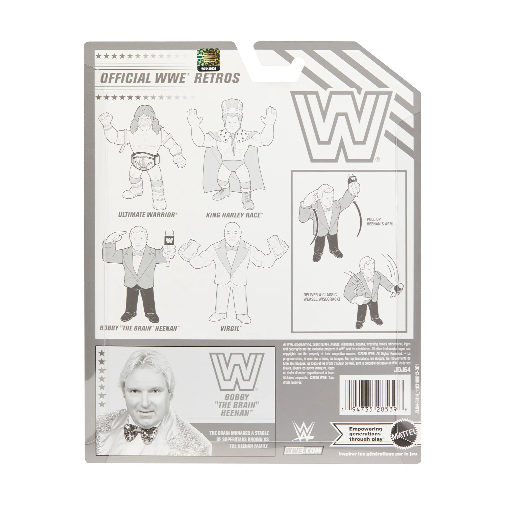 Mattel Creations WWE Official Retro 4-Pack Action Figures