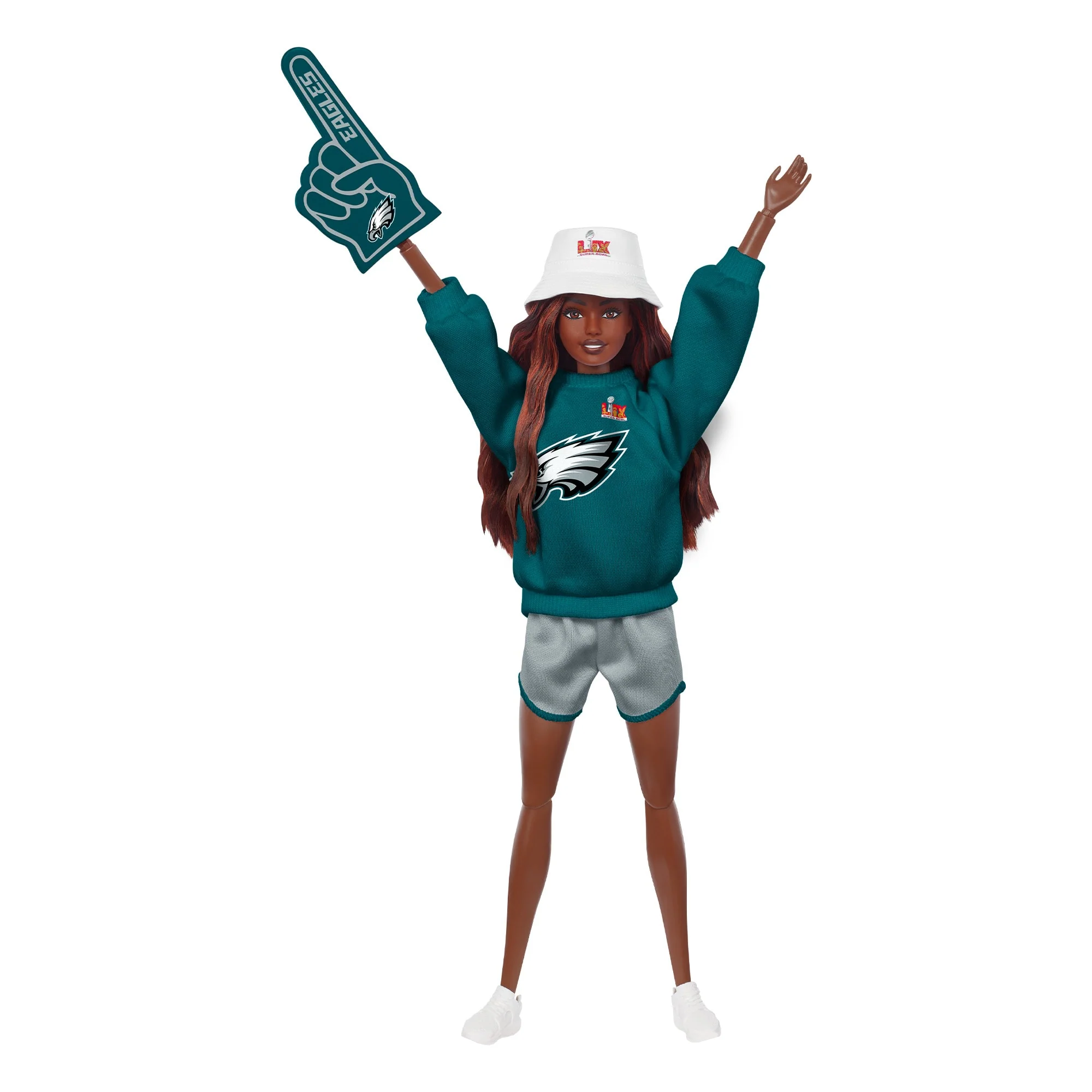 Mattel Creations Barbie x Super Bowl Eagles Doll 1