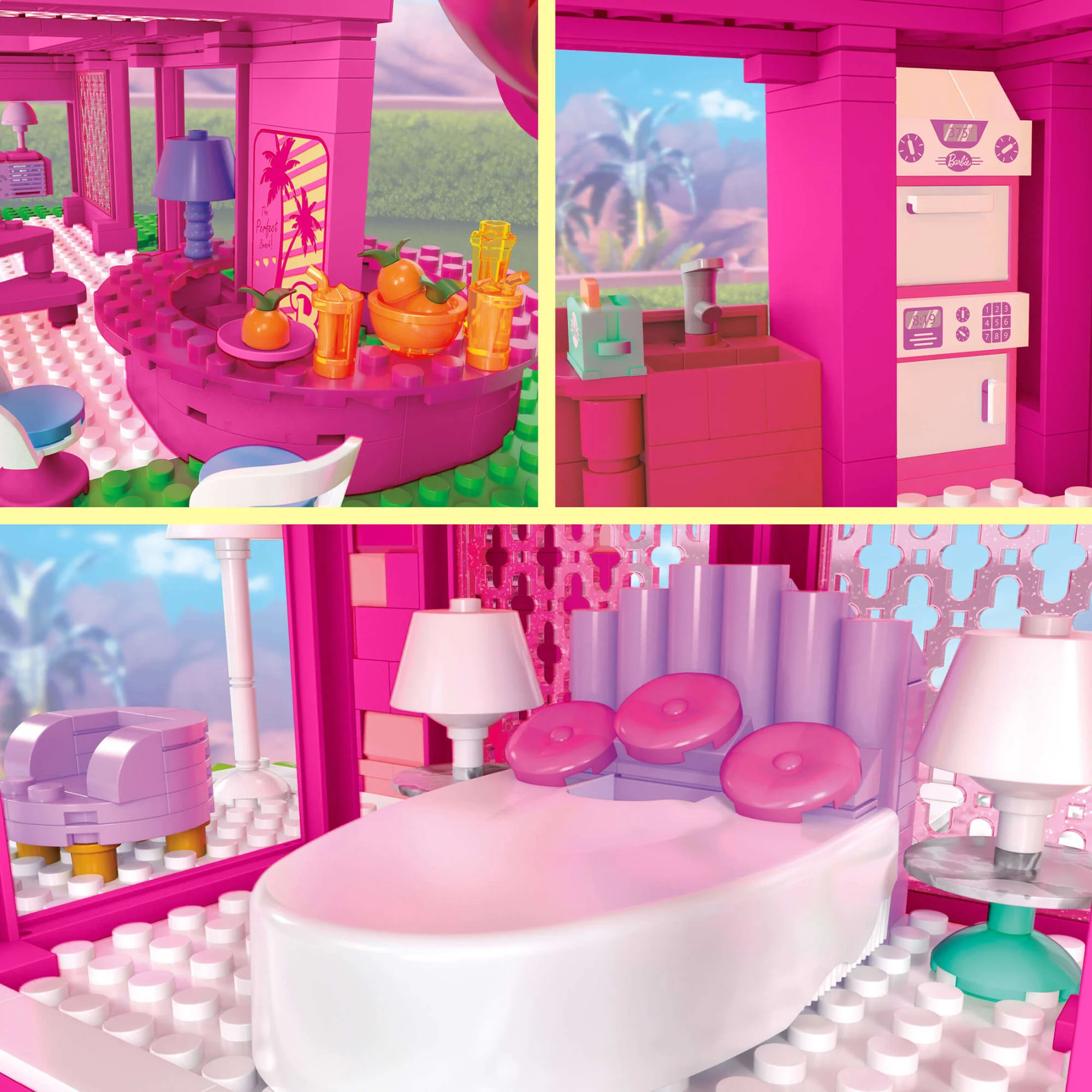 Mattel Creations MEGA Barbie The Movie Replica DreamHouse Building Kit