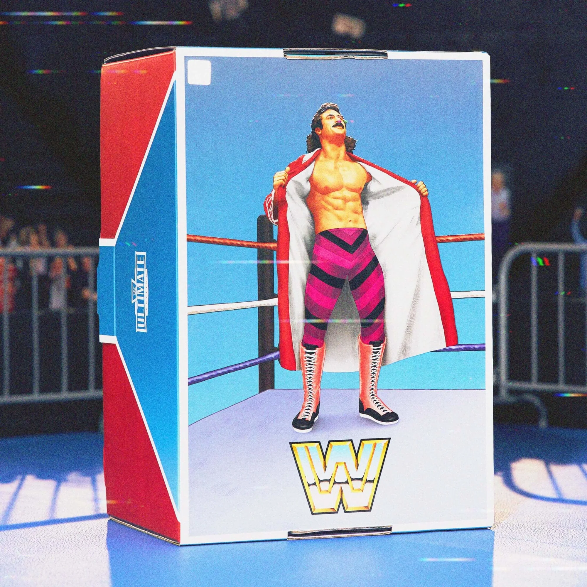 Mattel Creations WWE Action Figure Ultimate Edition Coliseum Collection Jake “The Snake” Roberts & “Ravishing” Rick Rude 2-Pack