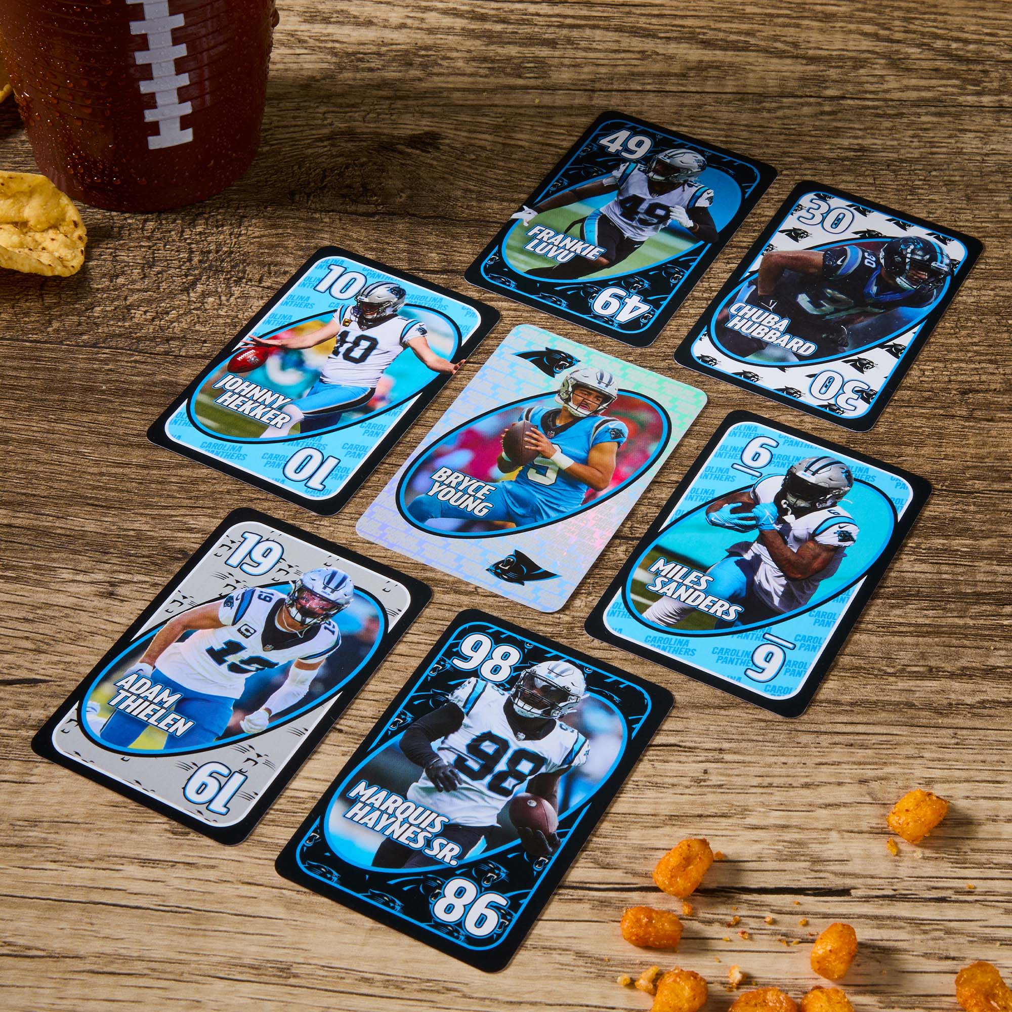Mattel Creations UNO Fandom NFL Carolina Panthers Game Deck