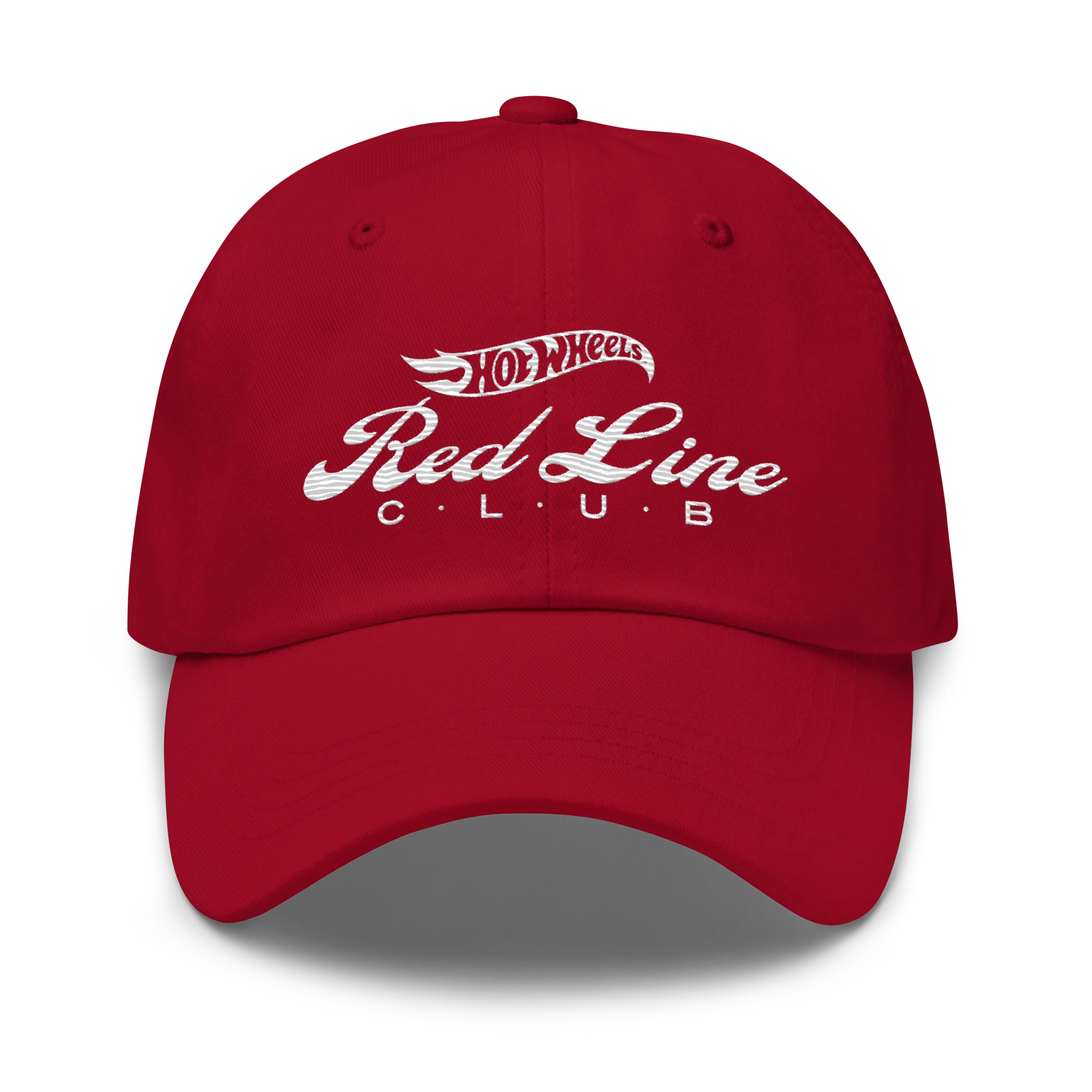 Mattel Creations Hot Wheels® Red Line Club® 20th Anniversary Retro Logo Hat - Red