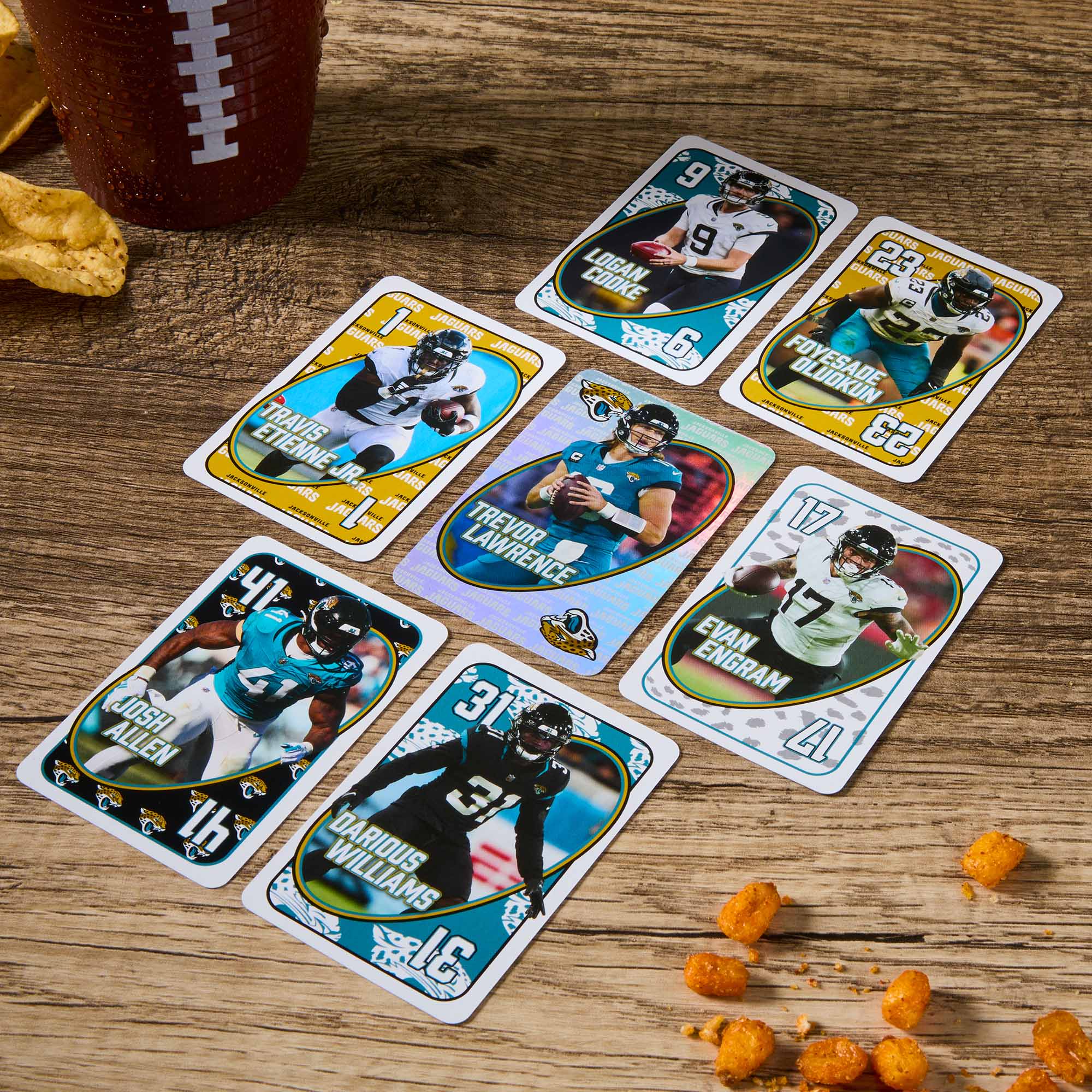 Mattel Creations UNO Fandom NFL Jacksonville Jaguars Game Deck