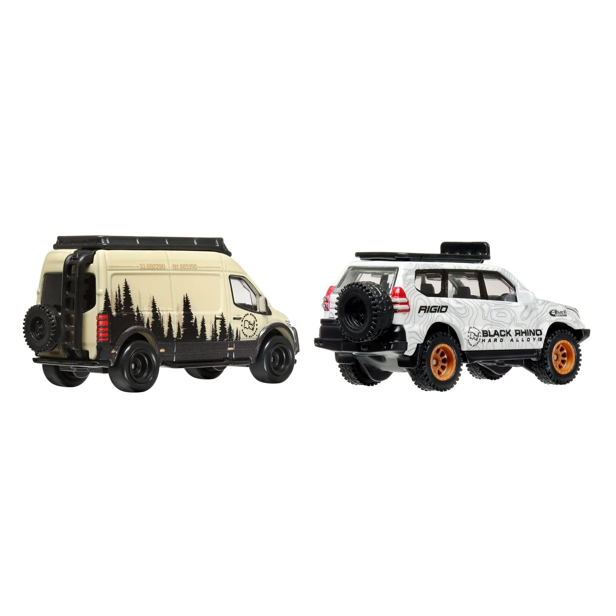 Mattel Creations Hot Wheels Premium Car Culture 2-Pack - '05 Toyota Land Cruiser Prado & Mercedes Benz Sprinter Tourer