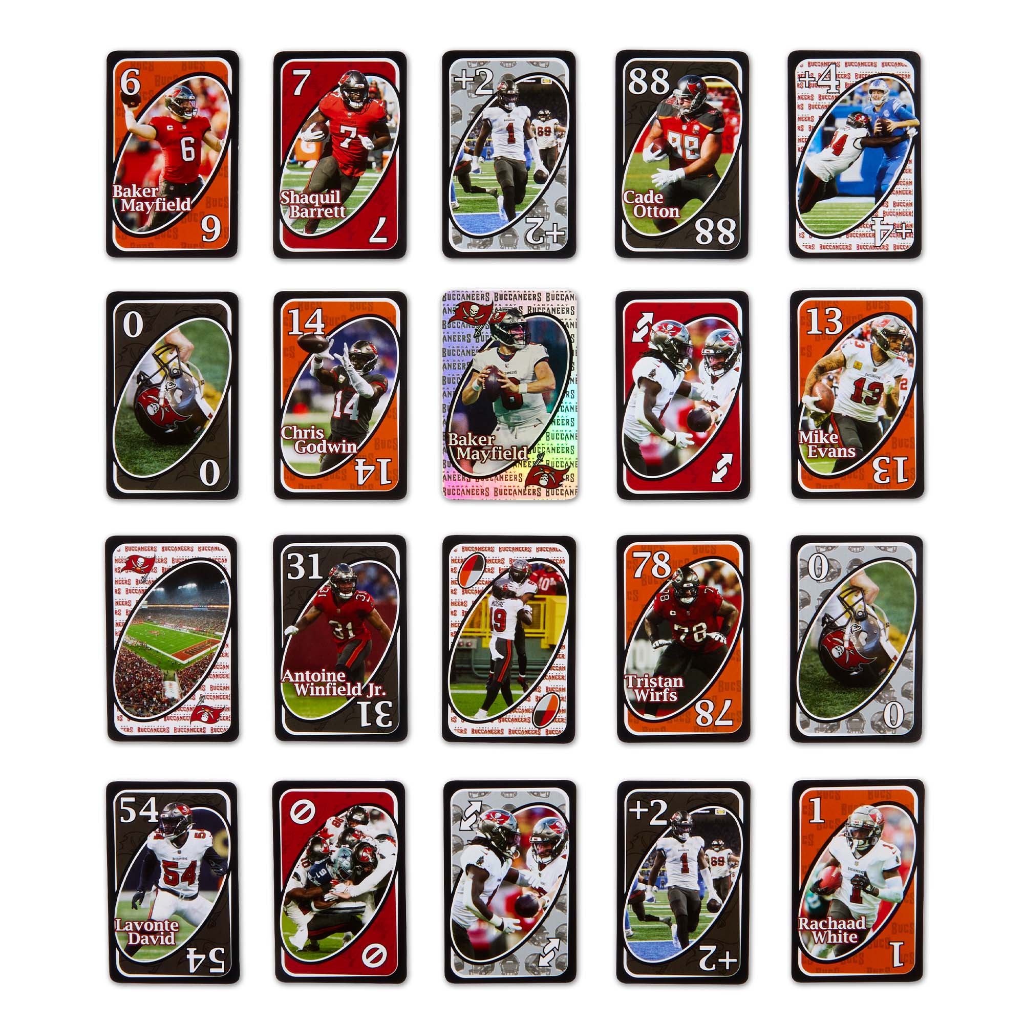 Mattel Creations UNO Fandom NFL Tampa Bay Buccaneers Game Deck