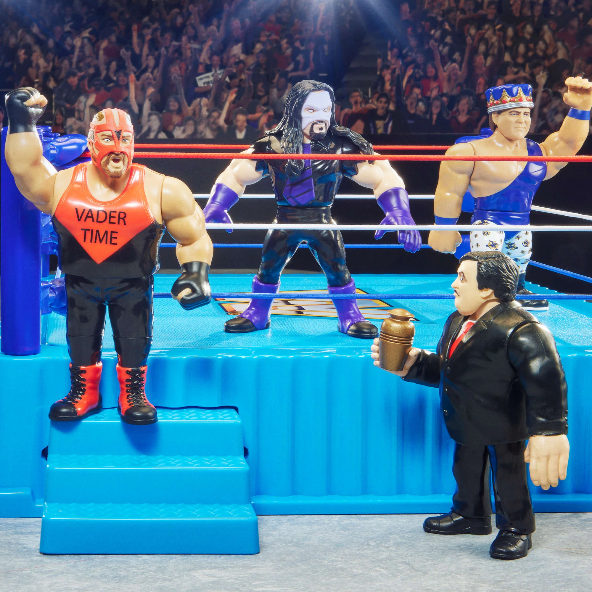 Mattel Creations WWE Retro Action Figures 4-Pack Bundle