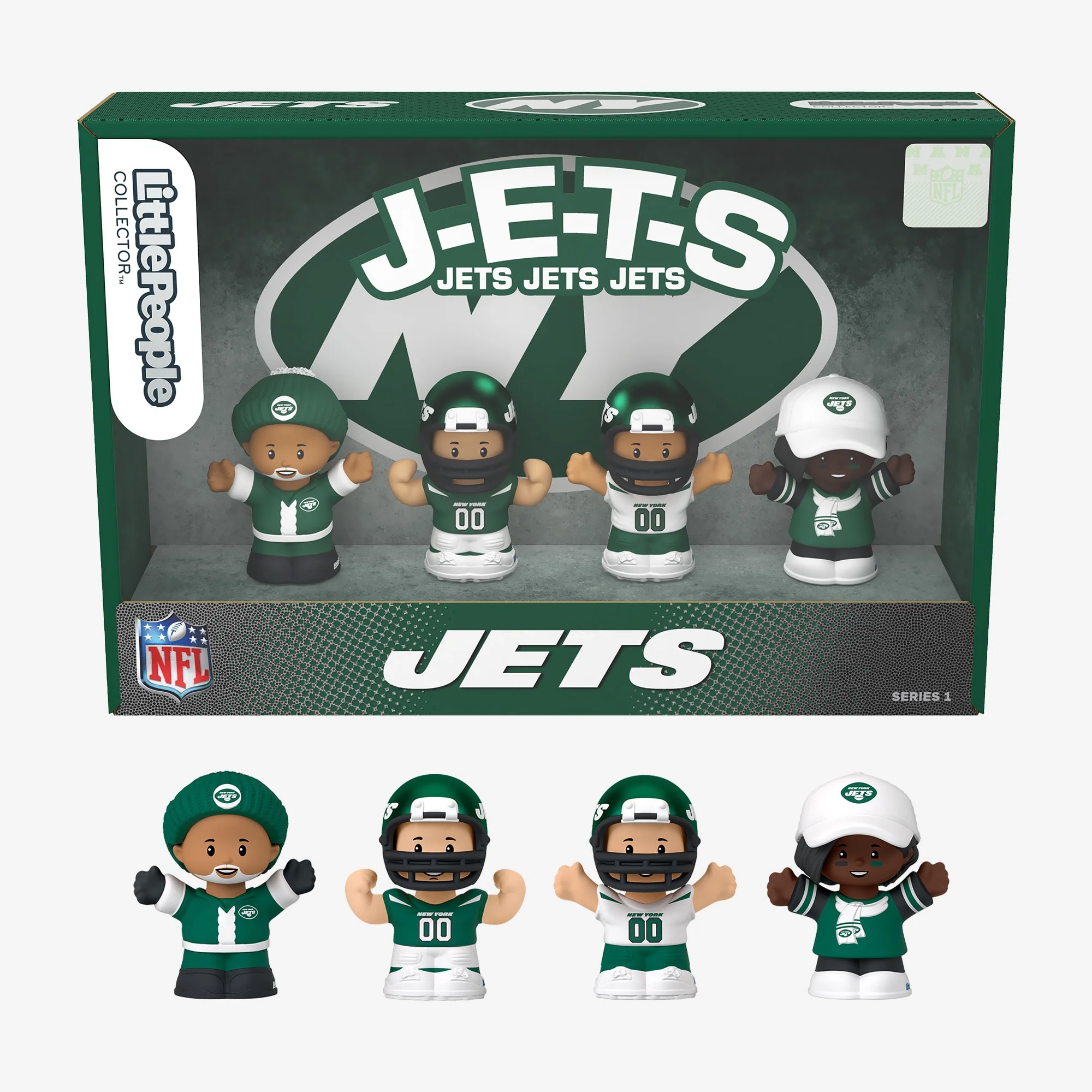 Mattel Creations Little People Collector x NFL New York Jets Set