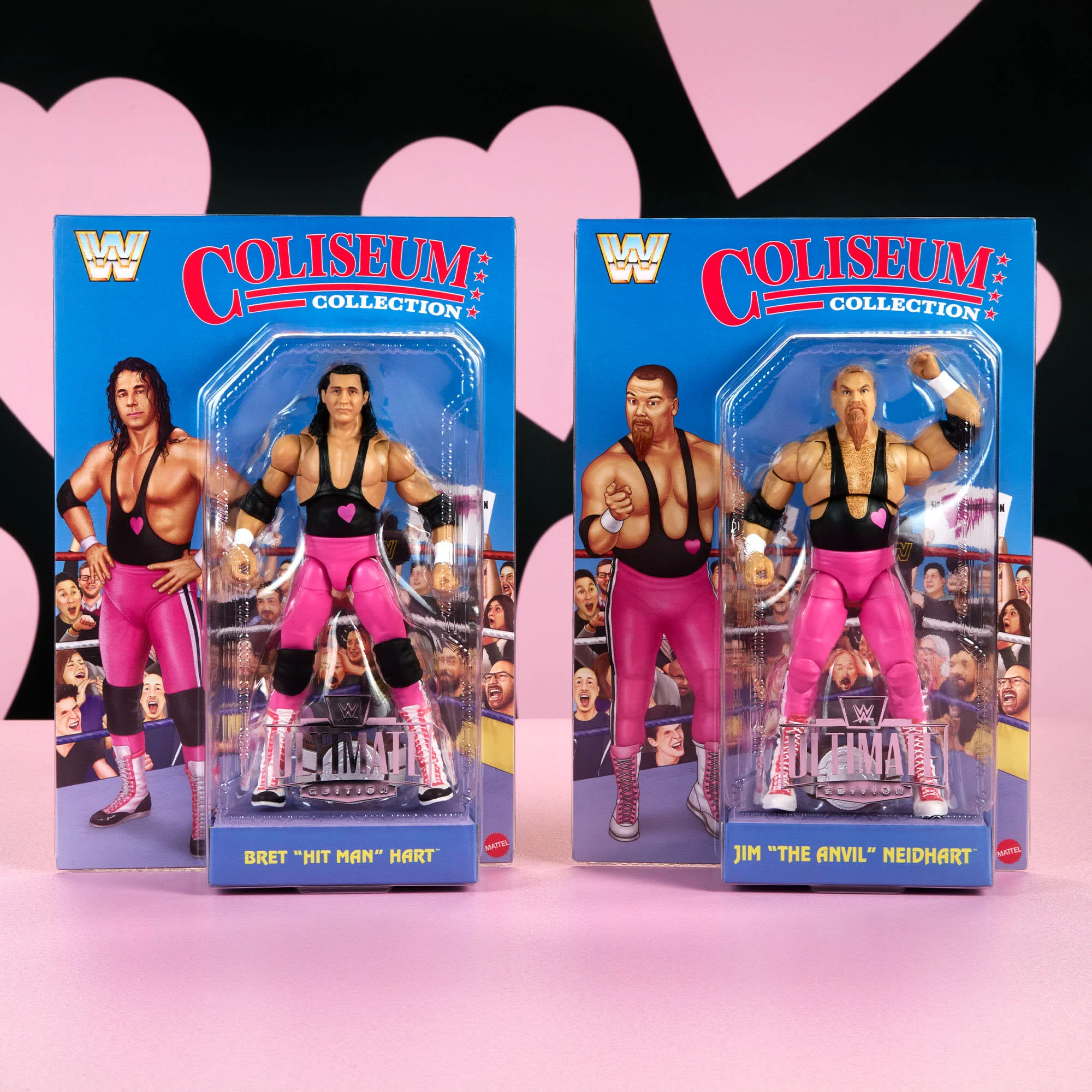 Mattel Creations WWE Coliseum Collection Hart Foundation Action Figure 2-Pack