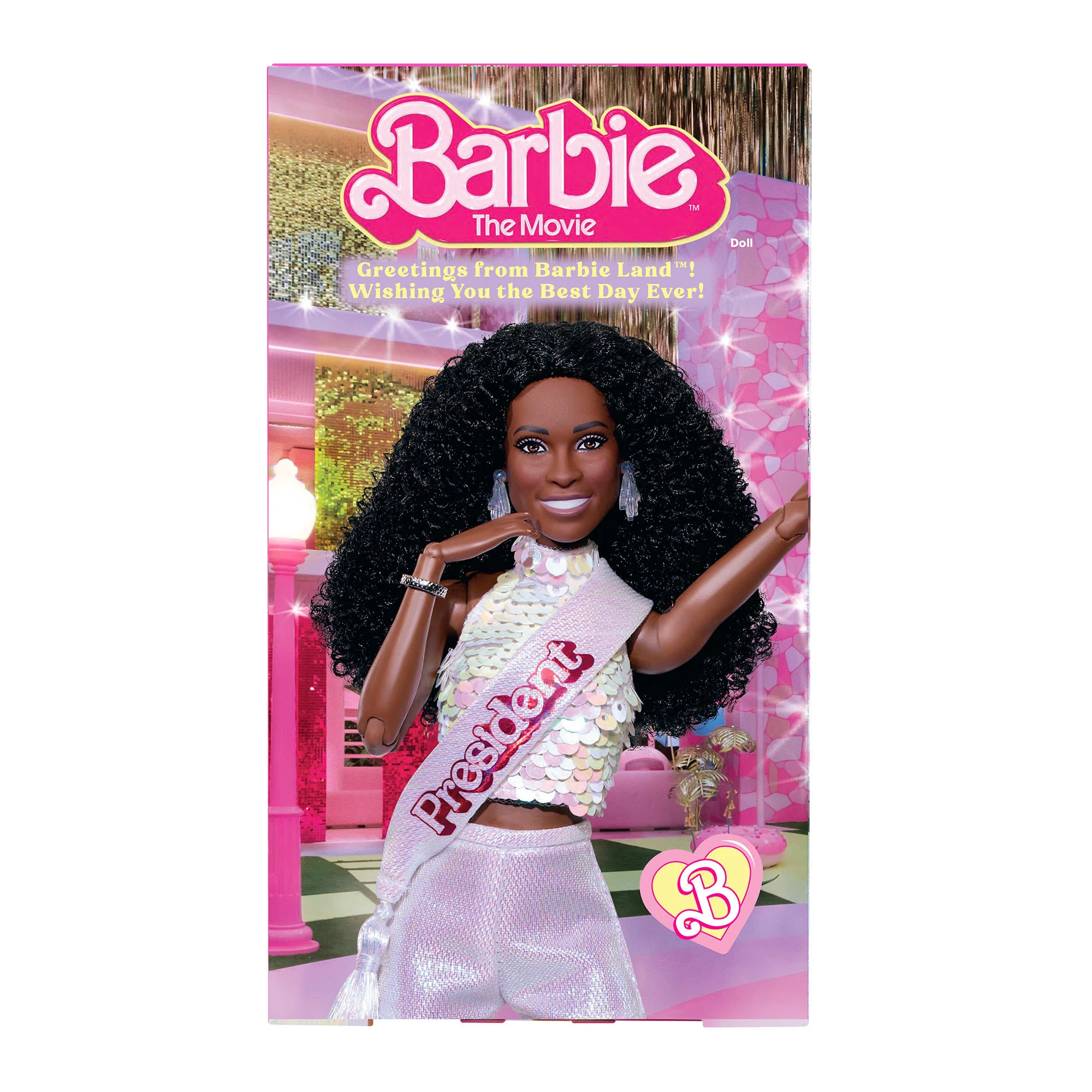 Mattel Creations Barbie The Movie Disco President Barbie Doll