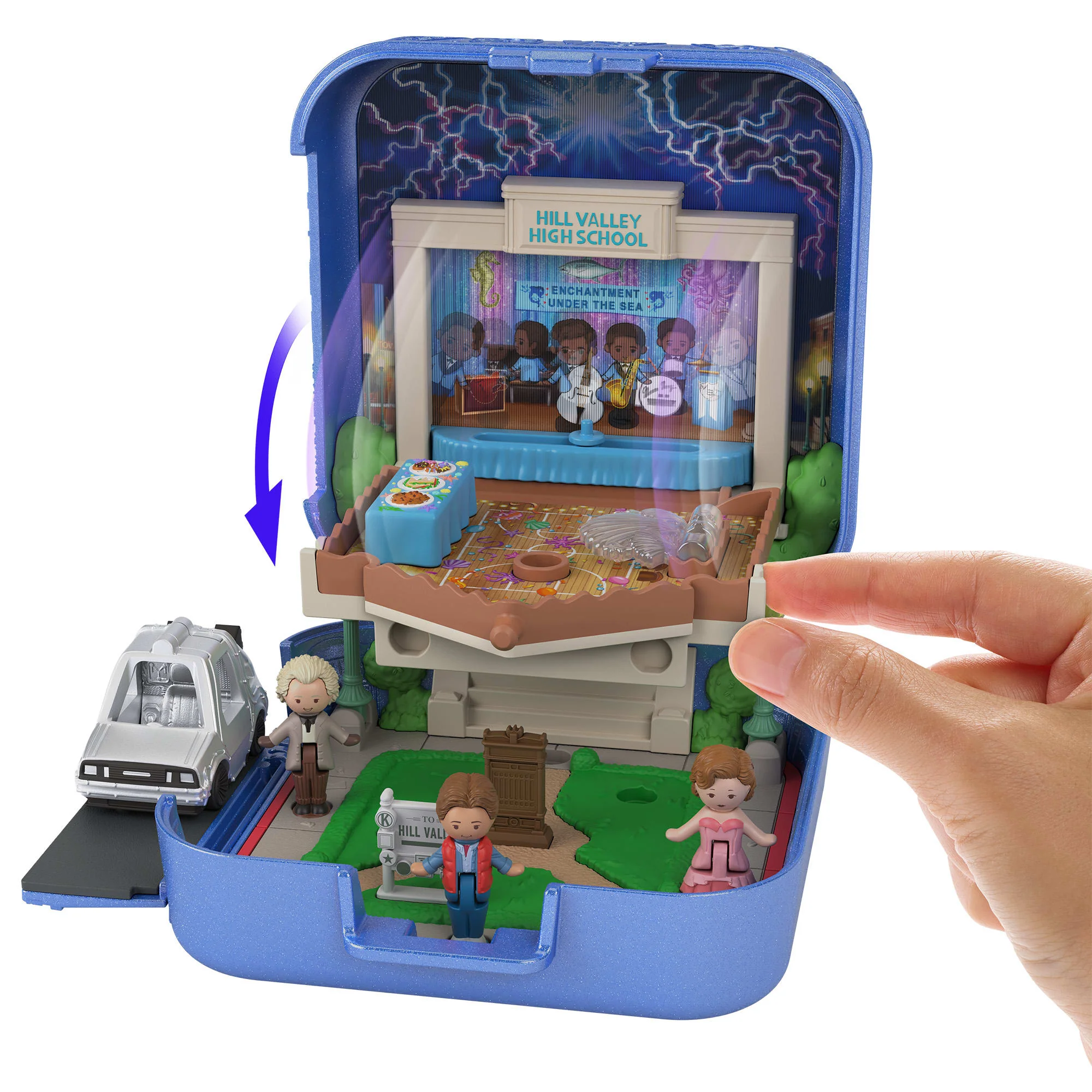 Mattel Creations Polly Pocket Back to the Future Compact