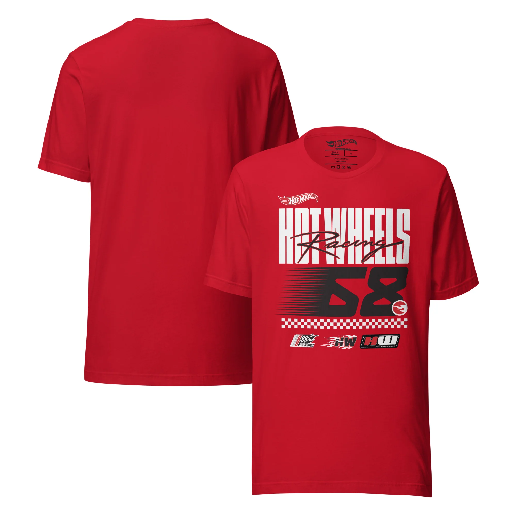 Mattel Creations Hot Wheels Racing Red T-Shirt