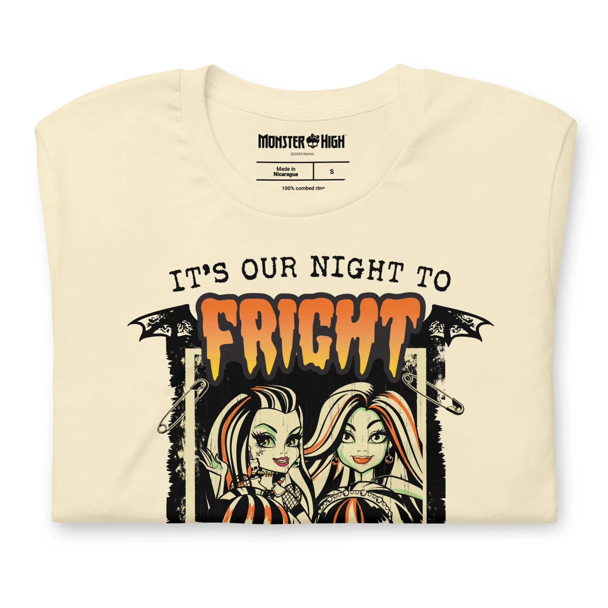 Mattel Creations Monster High Fright Night Cream T-Shirt