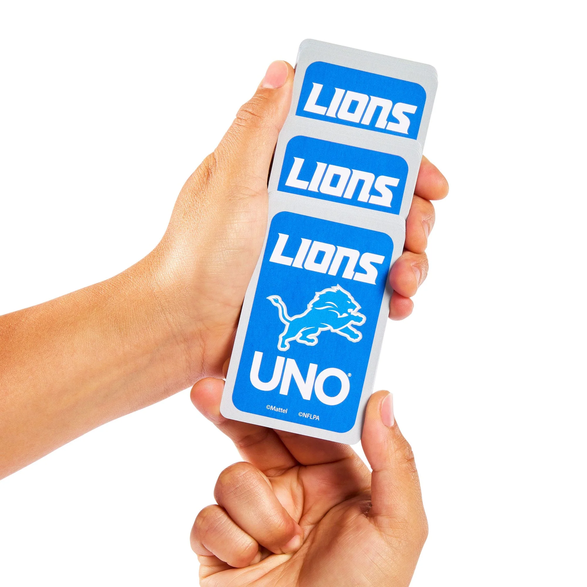 Mattel Creations UNO Fandom NFL Detroit Lions Game Deck