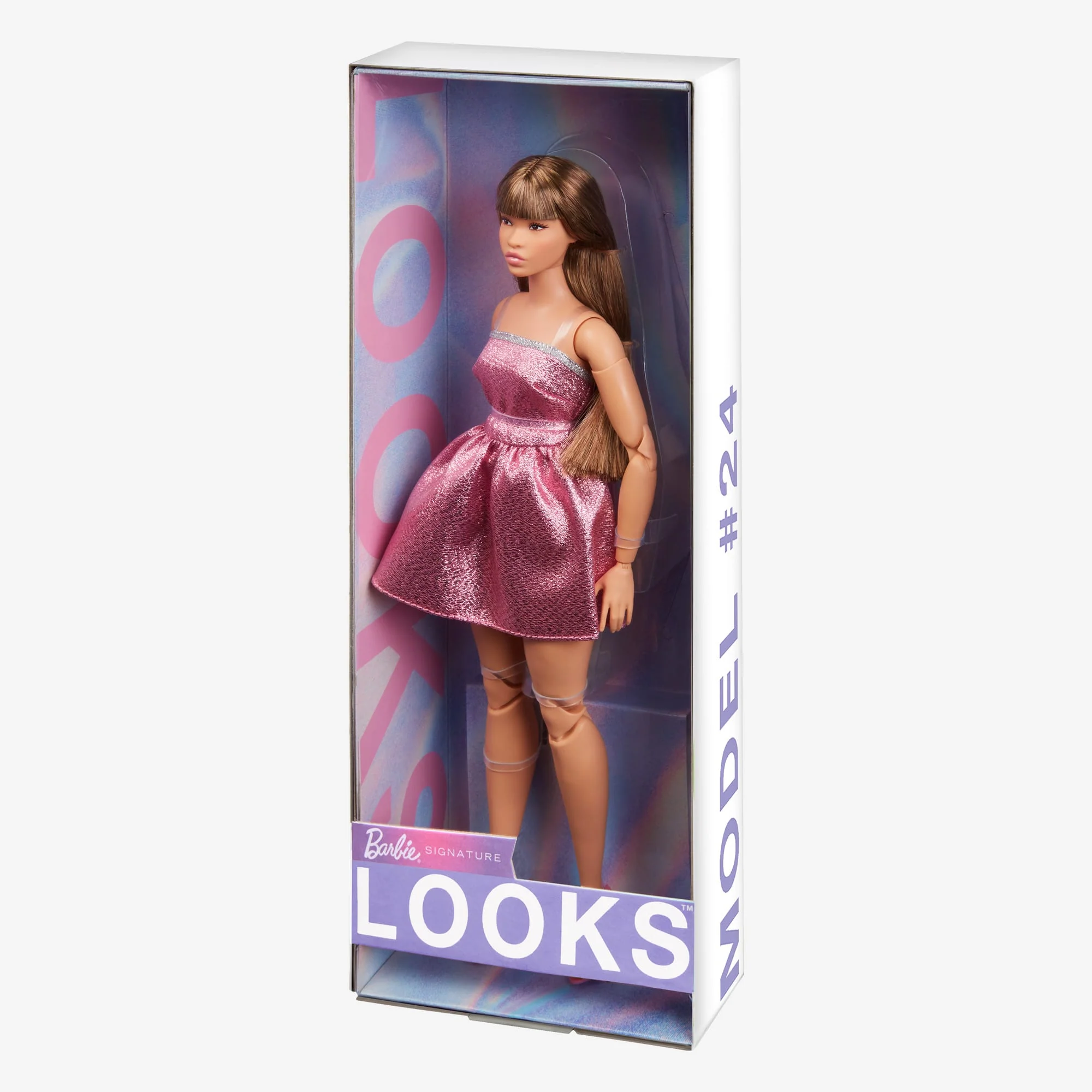 Mattel Creations Barbie Looks Doll #24 (Curvy, Long Brown Hair)