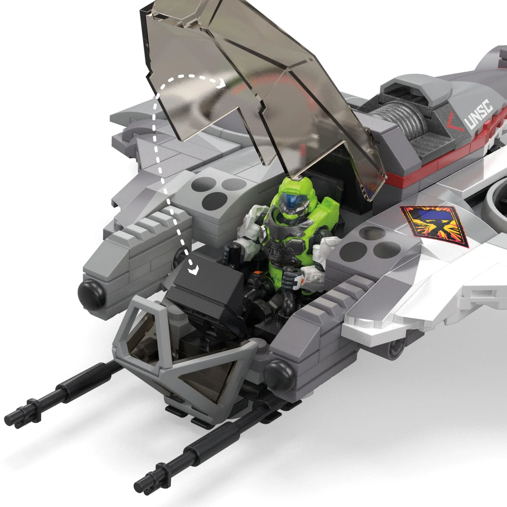 Mattel Creations MEGA Halo UNSC Arctic Burn Wasp Building Toy Kit