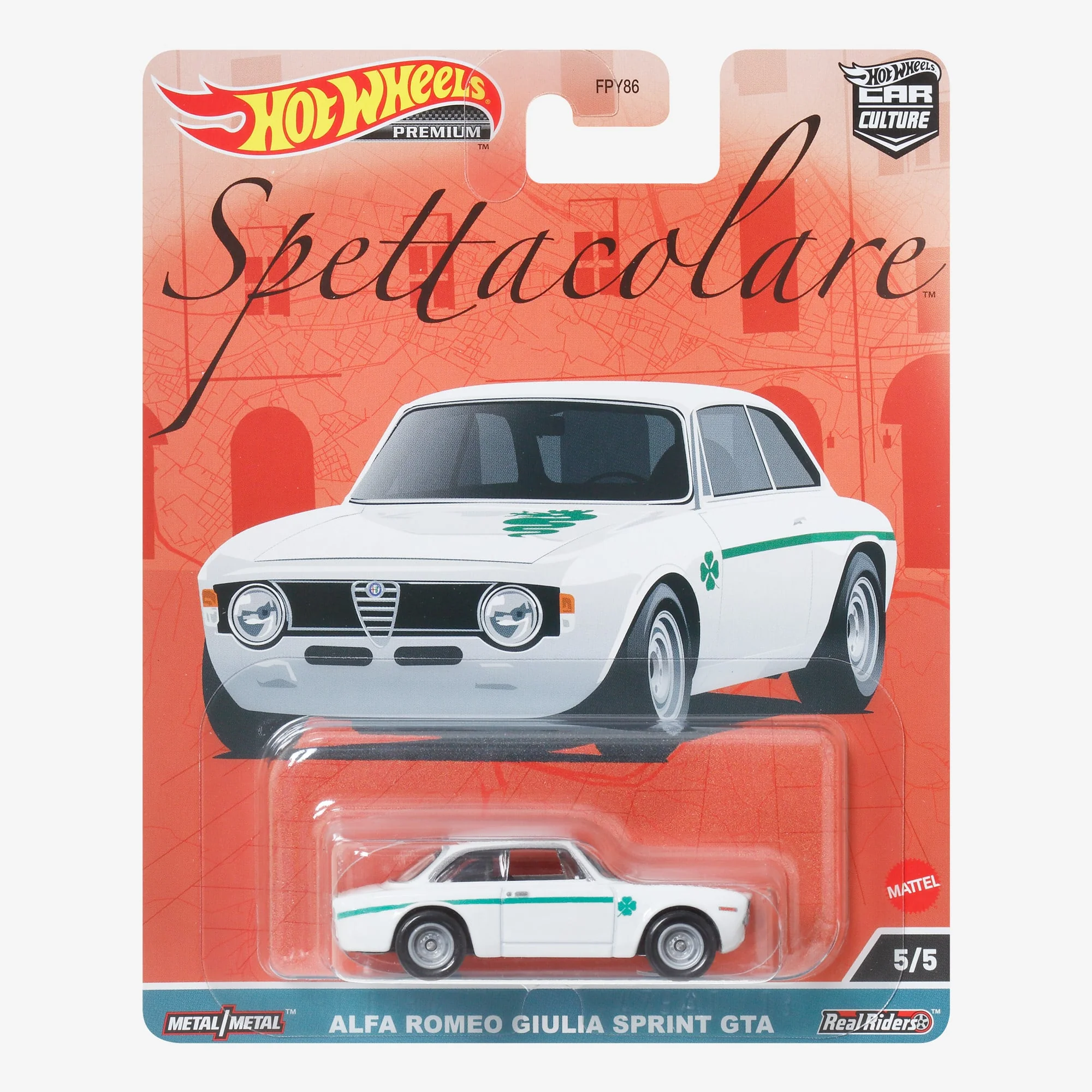Mattel Creations Hot Wheels Premium Car Culture Spettacolare – Alfa Romeo Giulia Sprint GTA