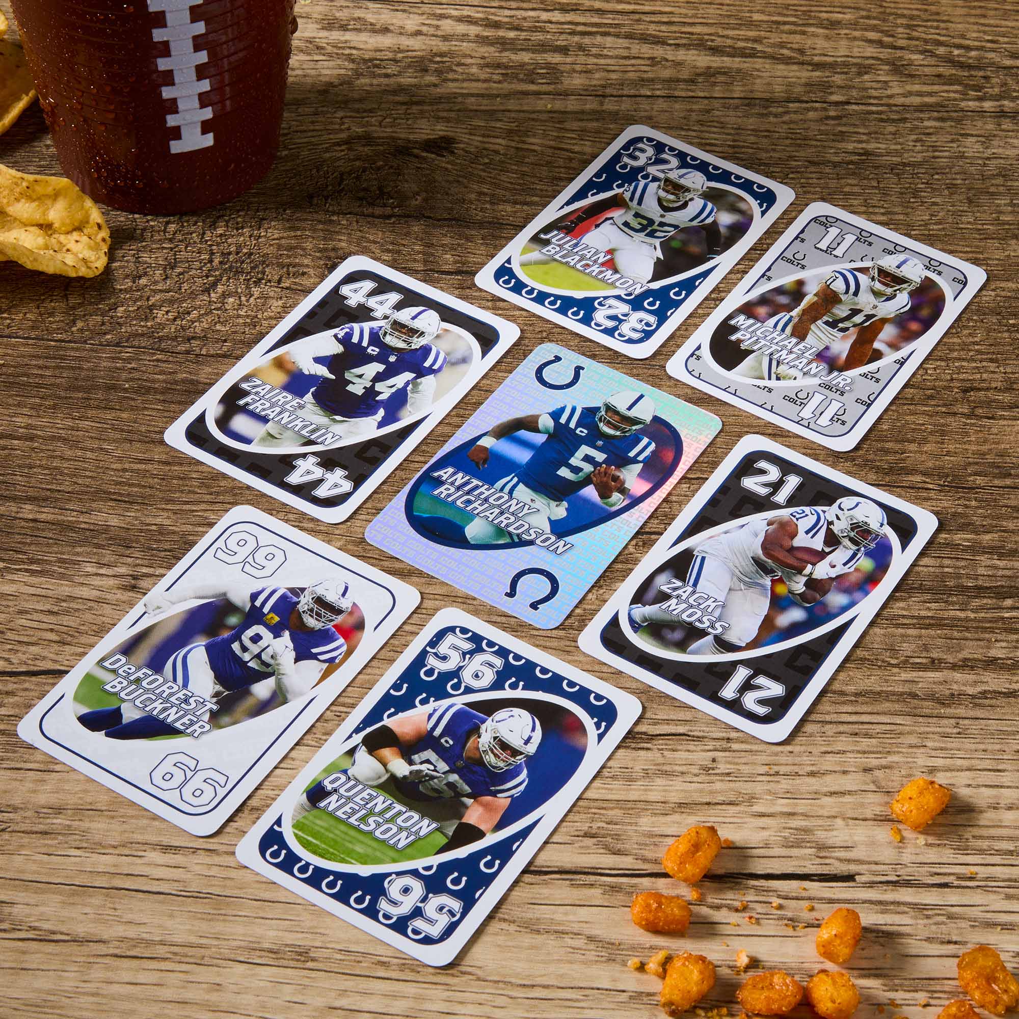 Mattel Creations UNO Fandom NFL Indianapolis Colts Game Deck
