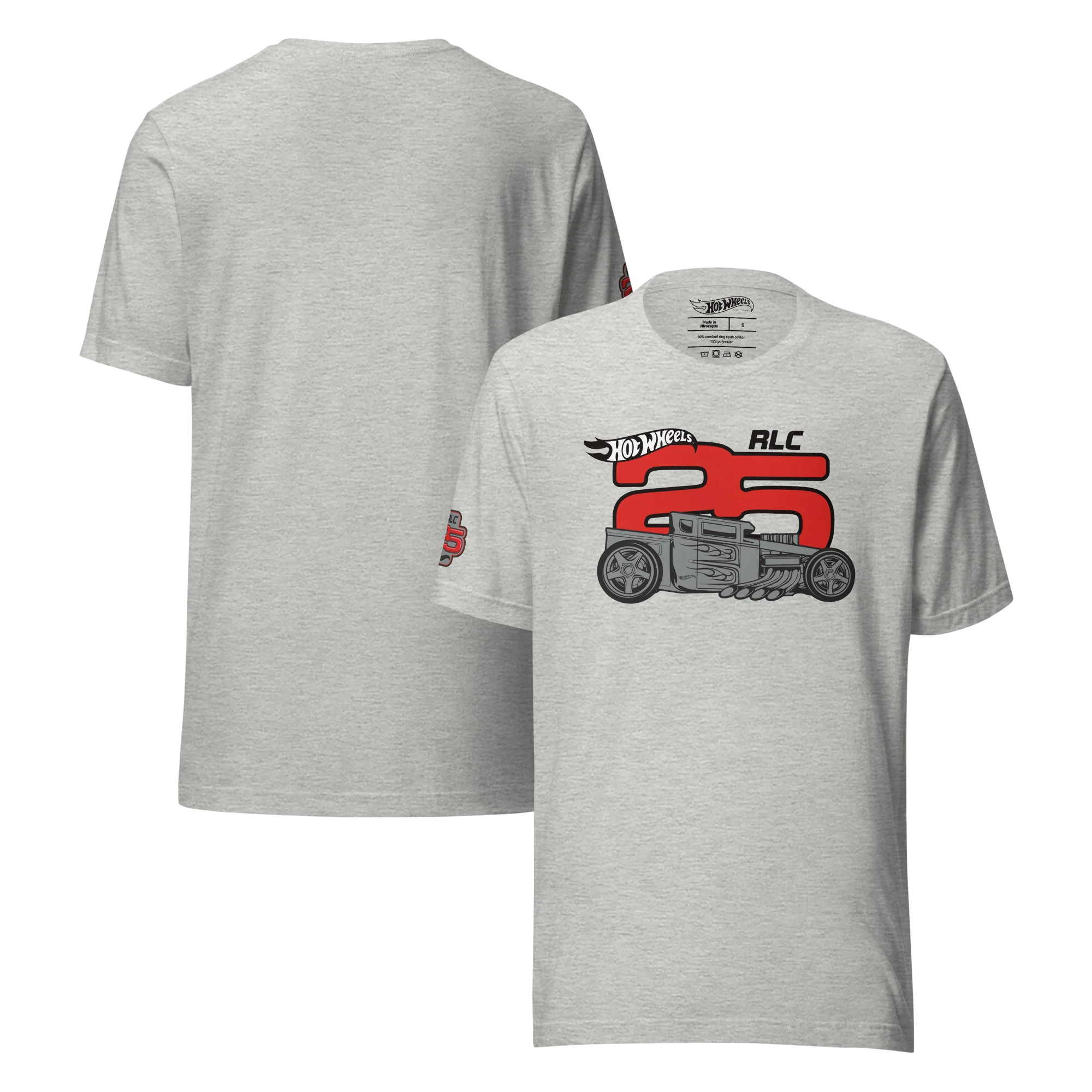 Mattel Creations Hot Wheels 2025 RLC Membership Grey T-Shirt