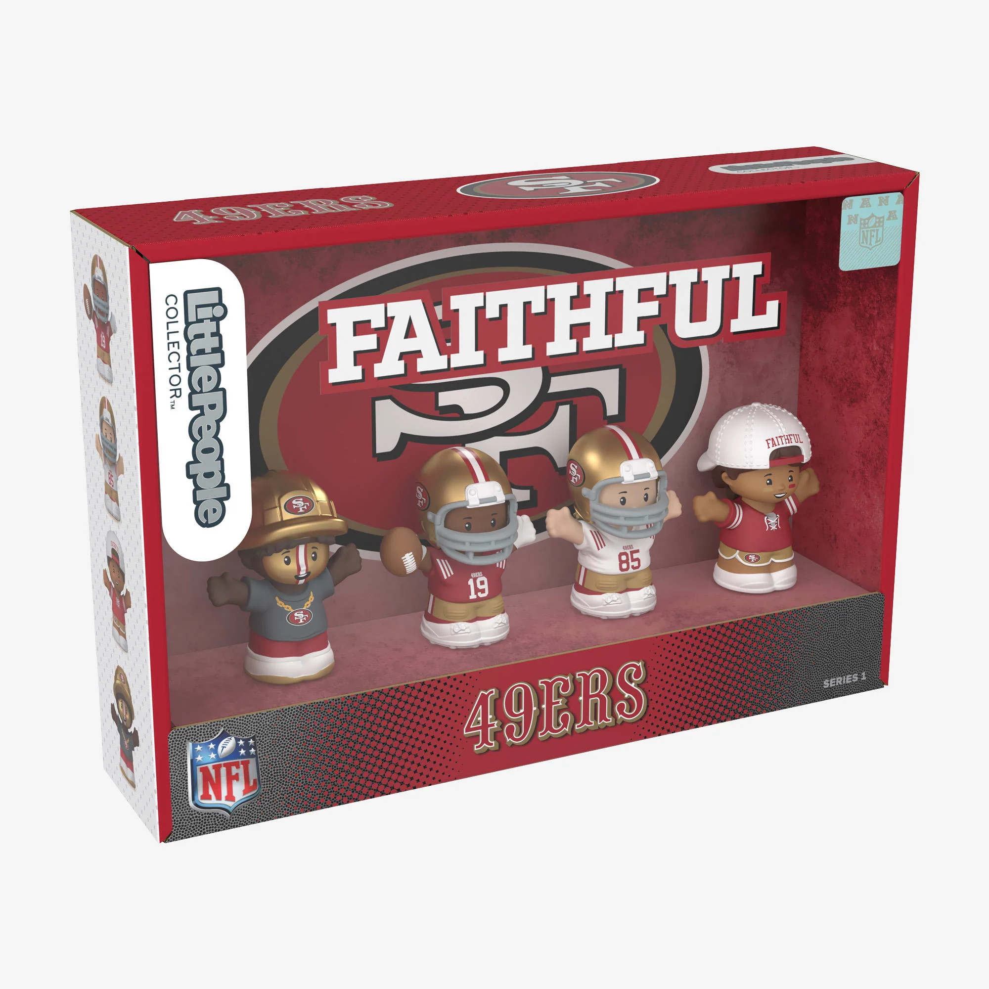 Mattel Creations Little People Collector x NFL San Francisco 49ers Set