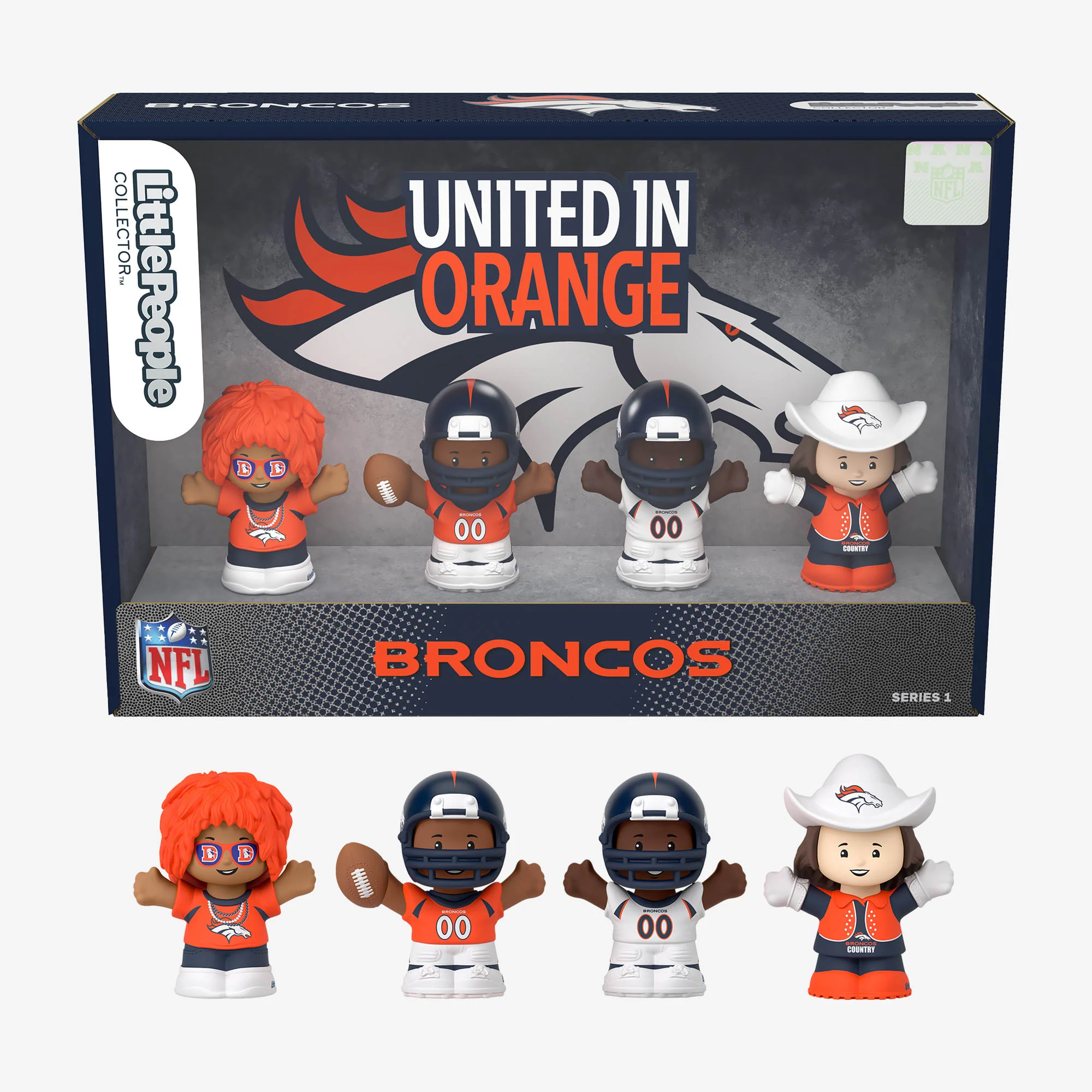 Mattel Creations Little People Collector x NFL Denver Broncos Set