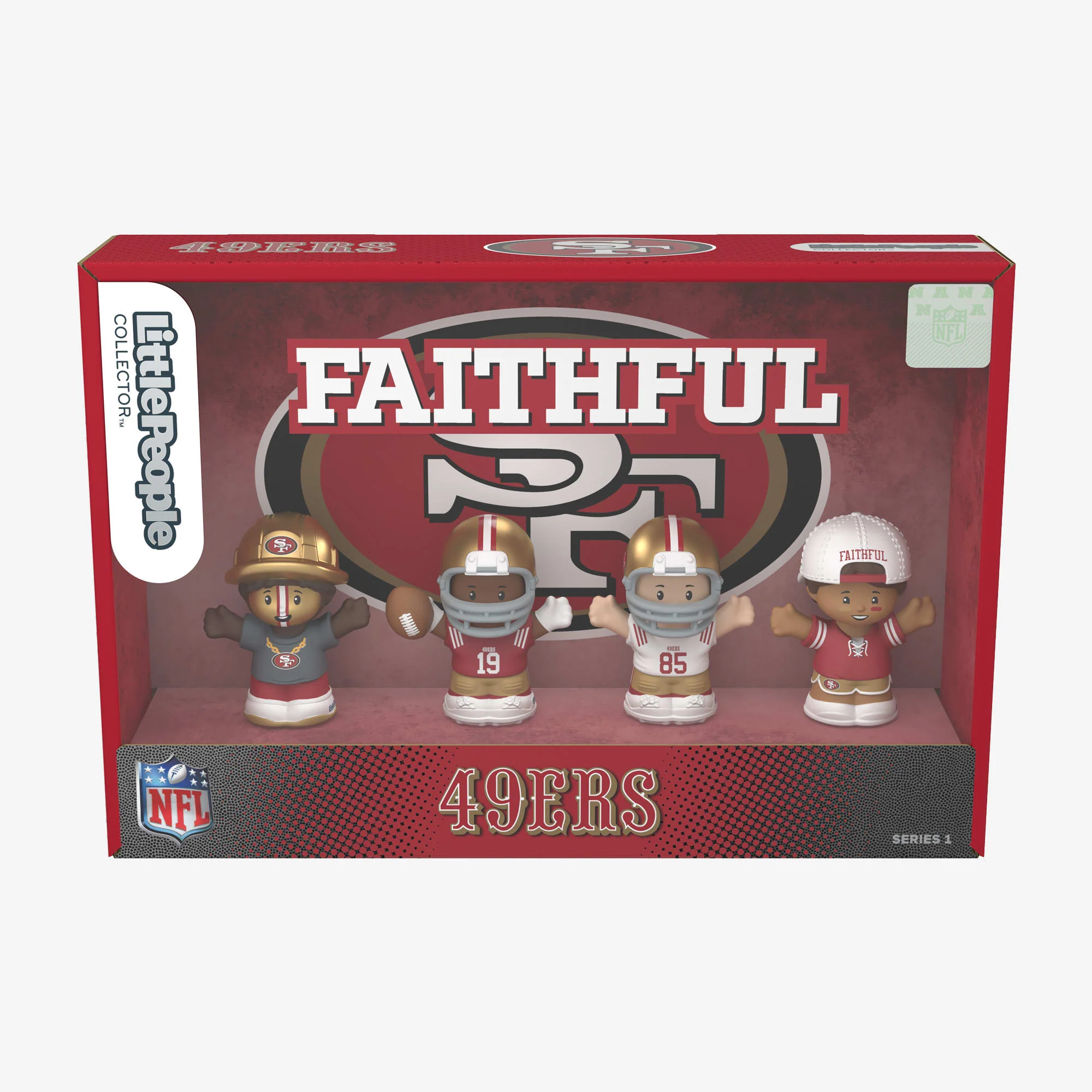 Mattel Creations Little People Collector x NFL San Francisco 49ers Set