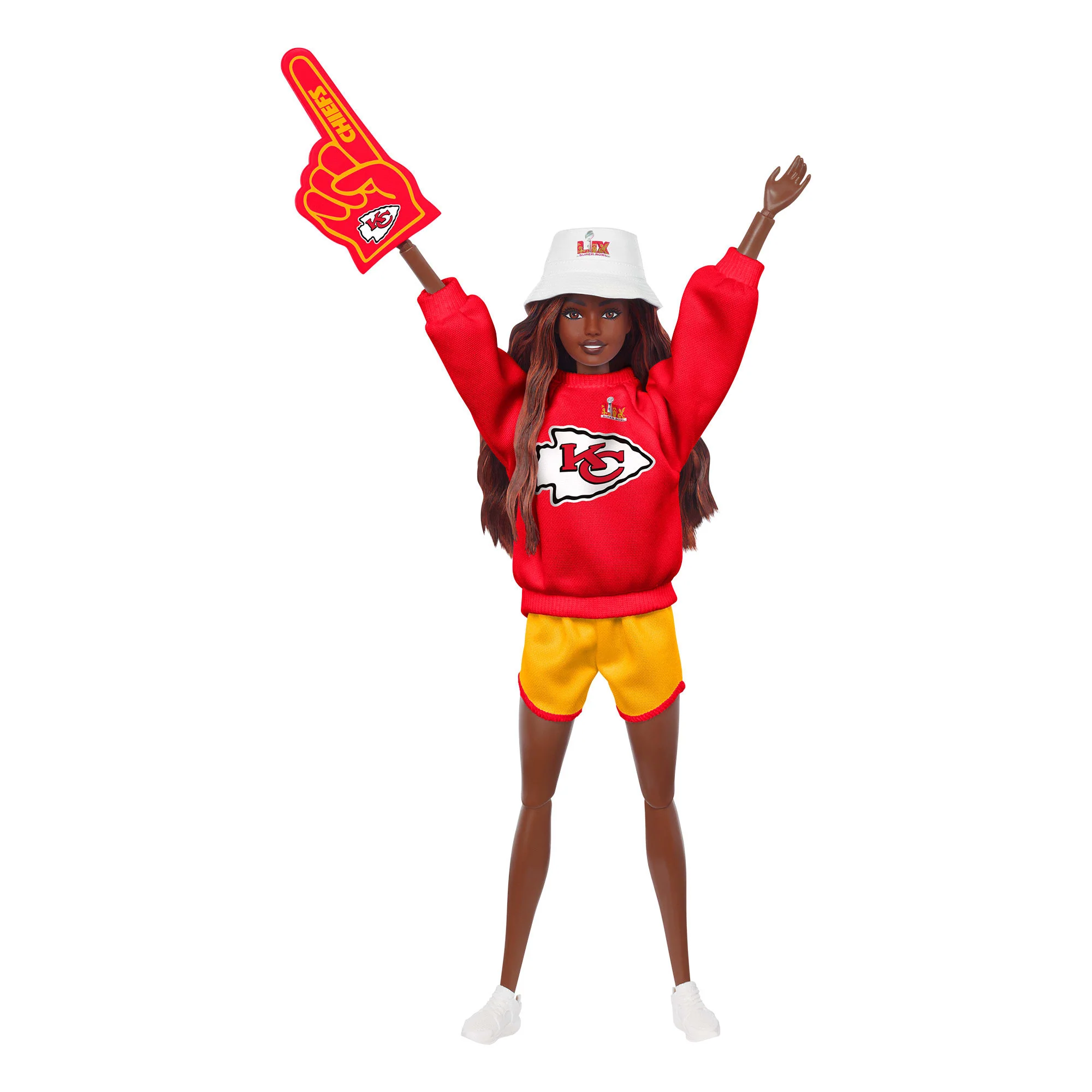 Mattel Creations Barbie x Super Bowl Chiefs Doll 1