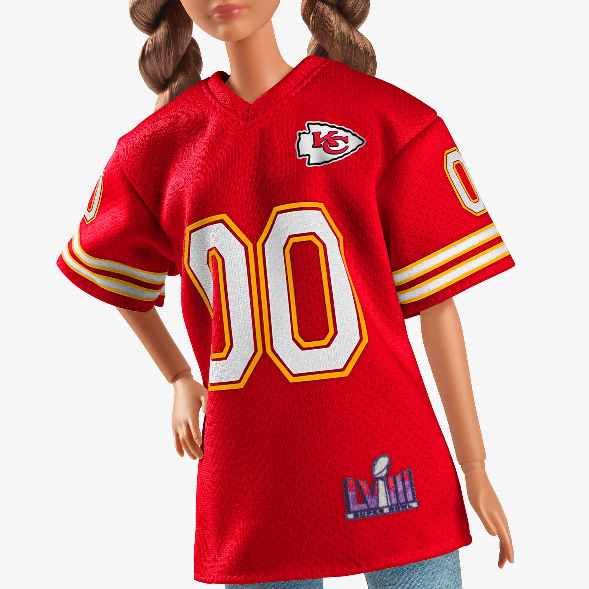 Mattel Creations Barbie NFL Super Bowl LVIII Champion Doll Kansas City Chiefs