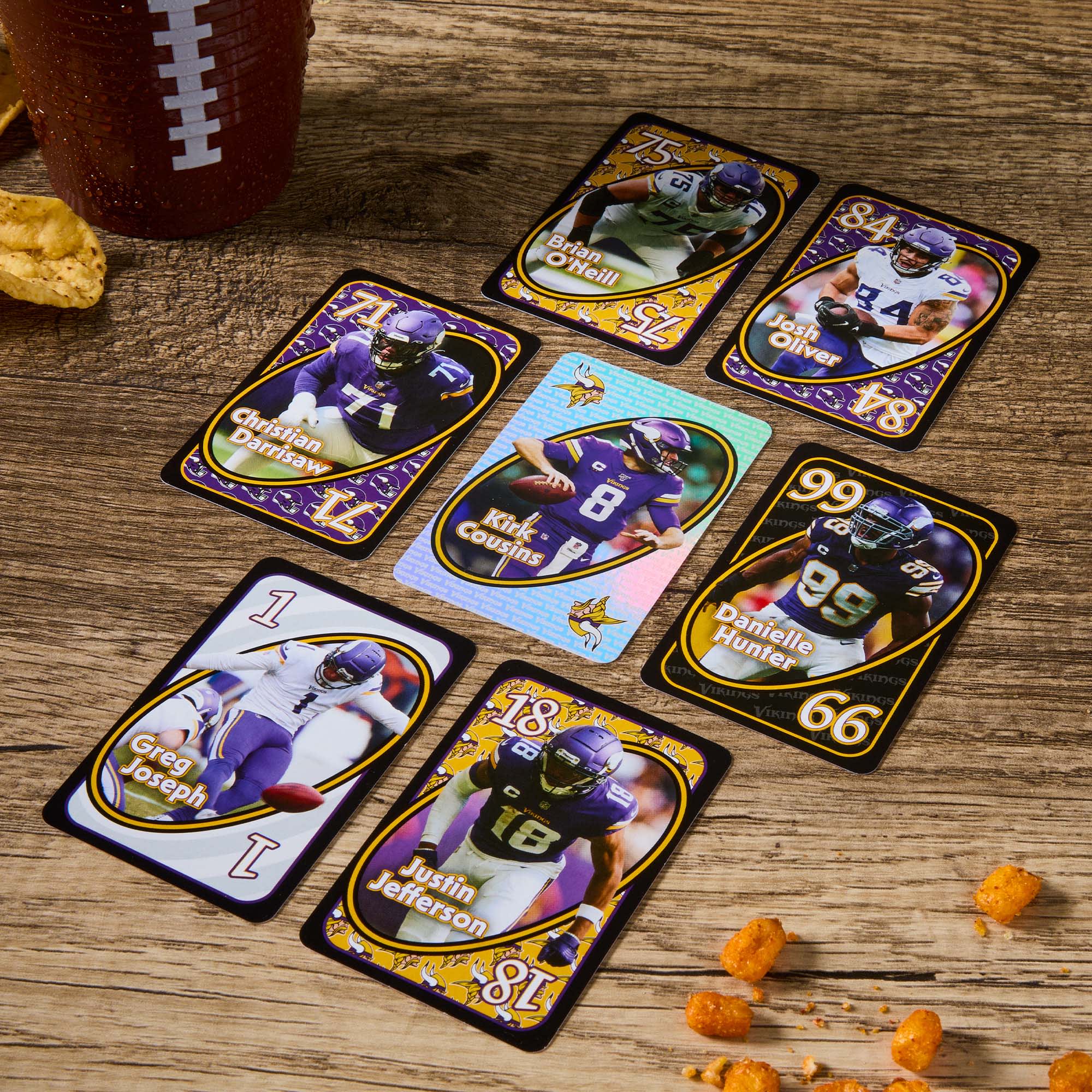 Mattel Creations UNO Fandom NFL Minnesota Vikings Game Deck
