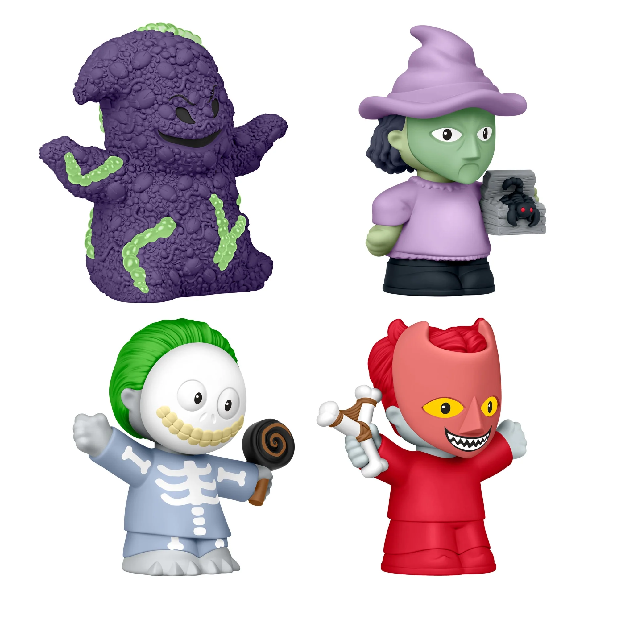 Mattel Creations Little People Collector Disney Tim Burton's The Nightmare Before Christmas Lock Shock & Barrel Set